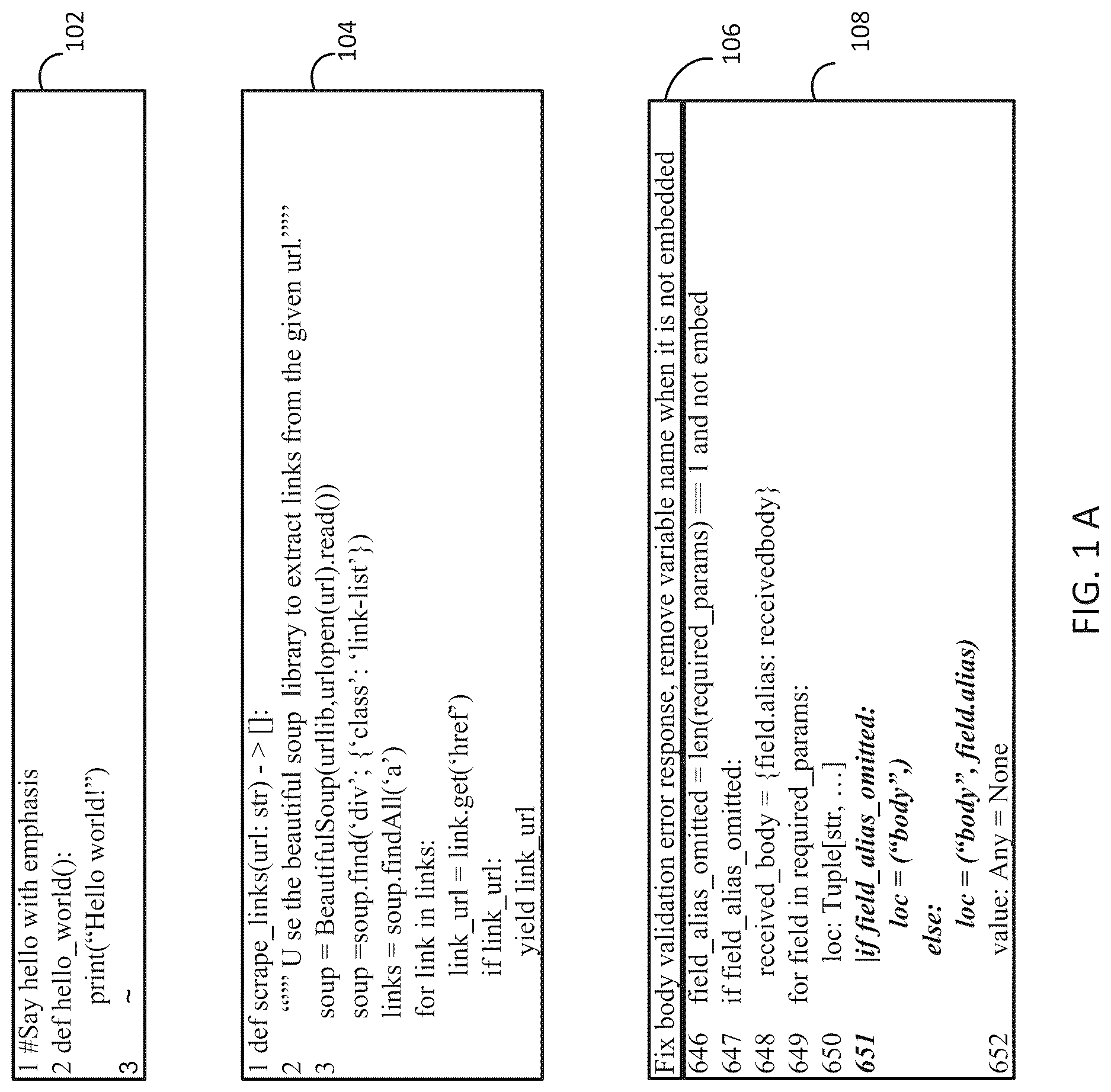 Patent US12619425 Figure 1 – System and method that assists with identifying unpredicted portions of source code files for software engineering tasks
