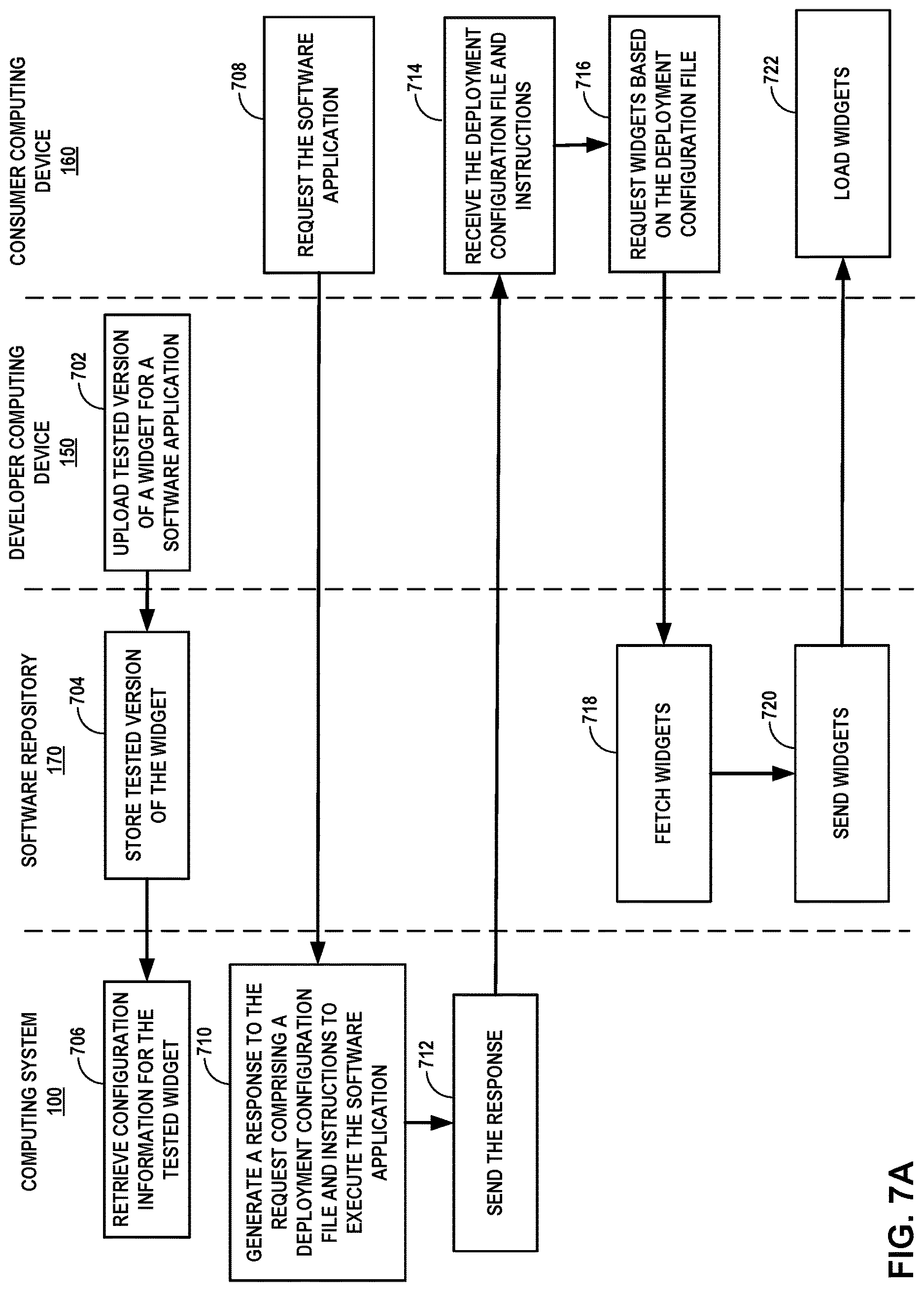 Patent US12619427 Figure 8 – Version management and releases of a software application