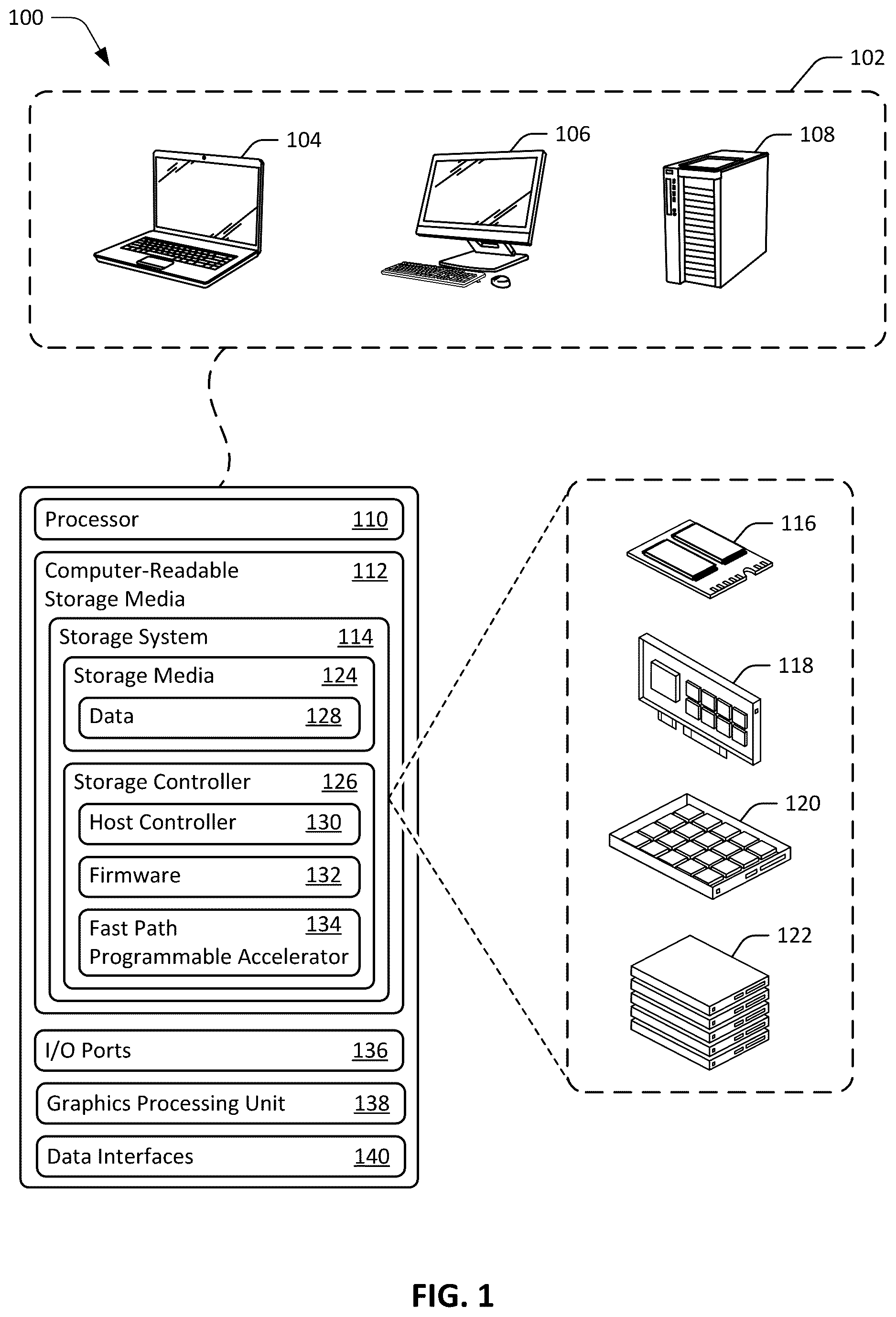 Patent US12619432 Figure 1 – Method and apparatus for obtaining a physical address from a logical address using recursive division
