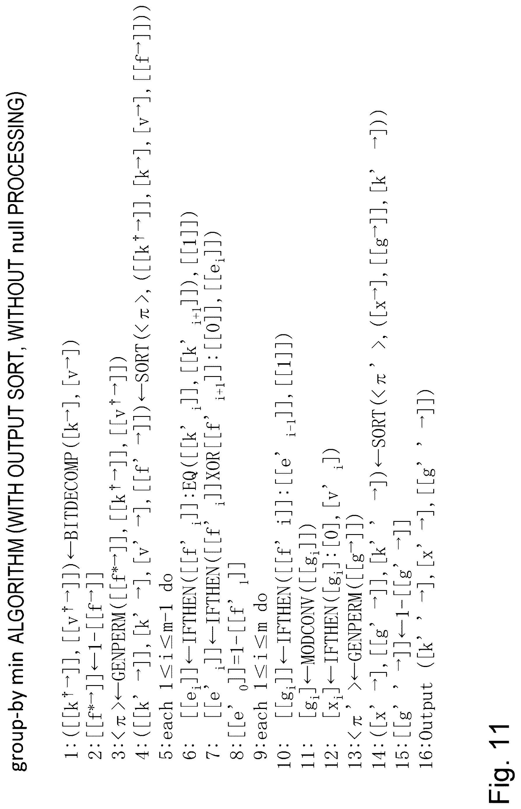 Patent US12619433 Figure 11 – Secret calculation system, apparatus, method and program