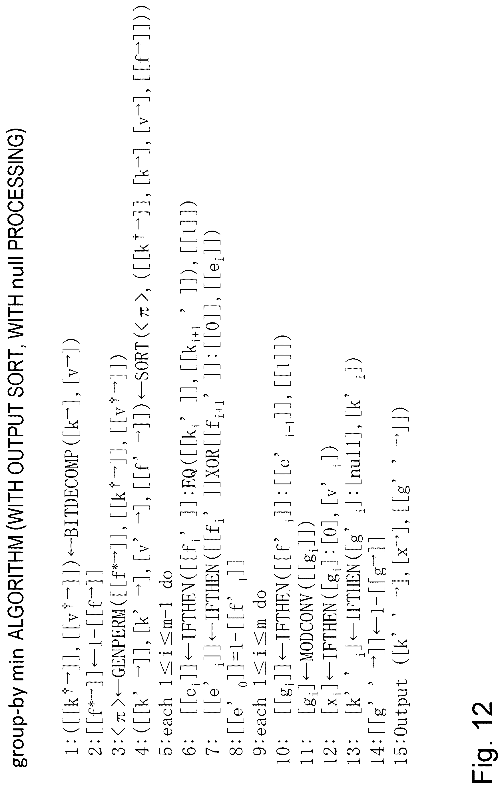 Patent US12619433 Figure 12 – Secret calculation system, apparatus, method and program