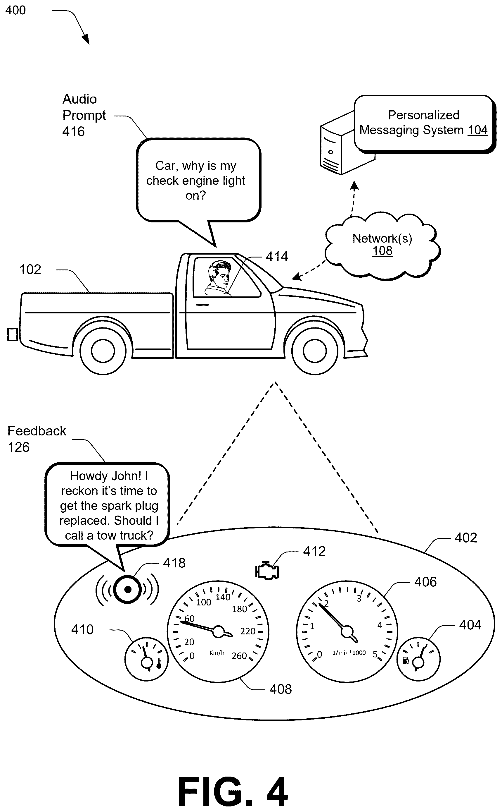 Patent US12619447 Figure 3 – Message personalization for an electromechanical device