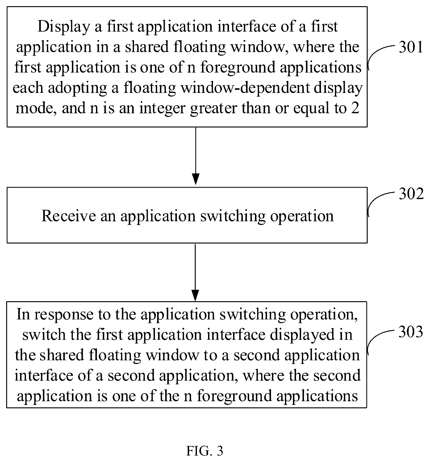 Patent US12619450 Figure 3 – Application switching method, terminal and storage medium