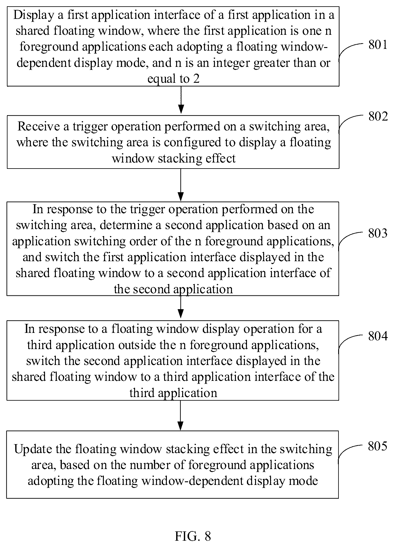 Patent US12619450 Figure 7 – Application switching method, terminal and storage medium