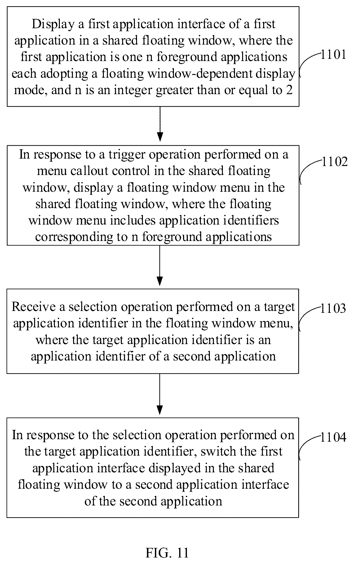 Patent US12619450 Figure 10 – Application switching method, terminal and storage medium