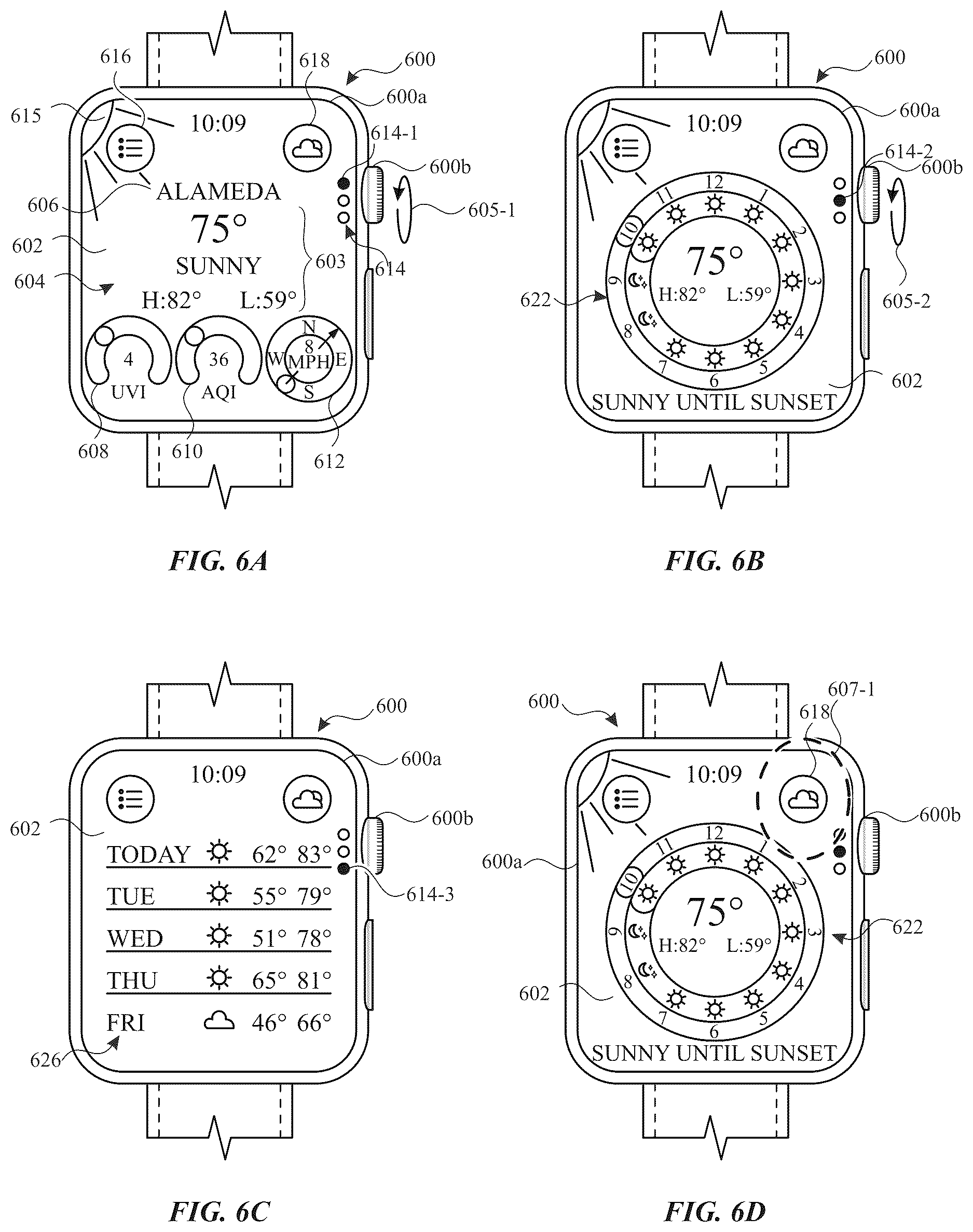 Patent US12619451 Figure 9 – Methods and user interfaces for managing weather information