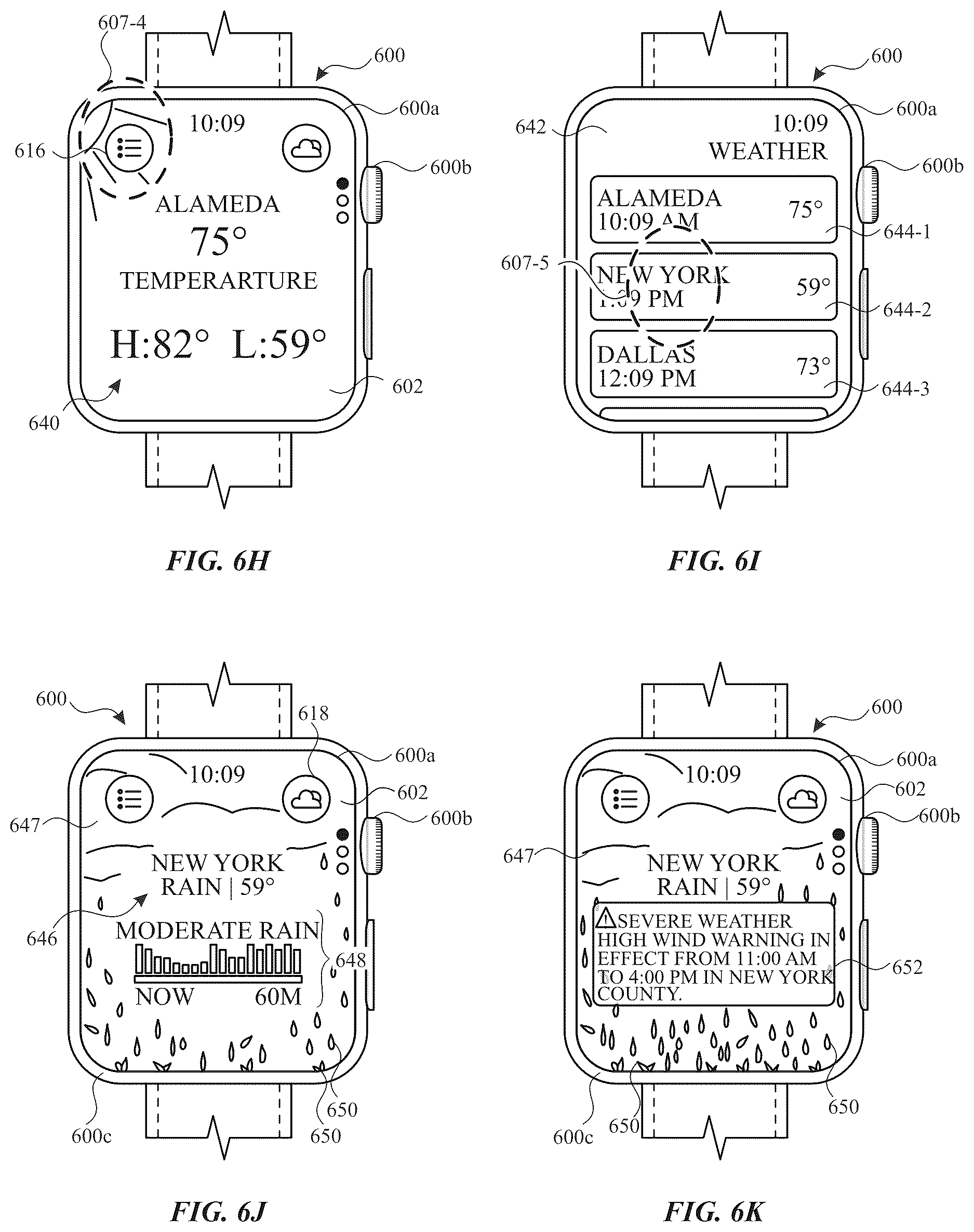 Patent US12619451 Figure 11 – Methods and user interfaces for managing weather information