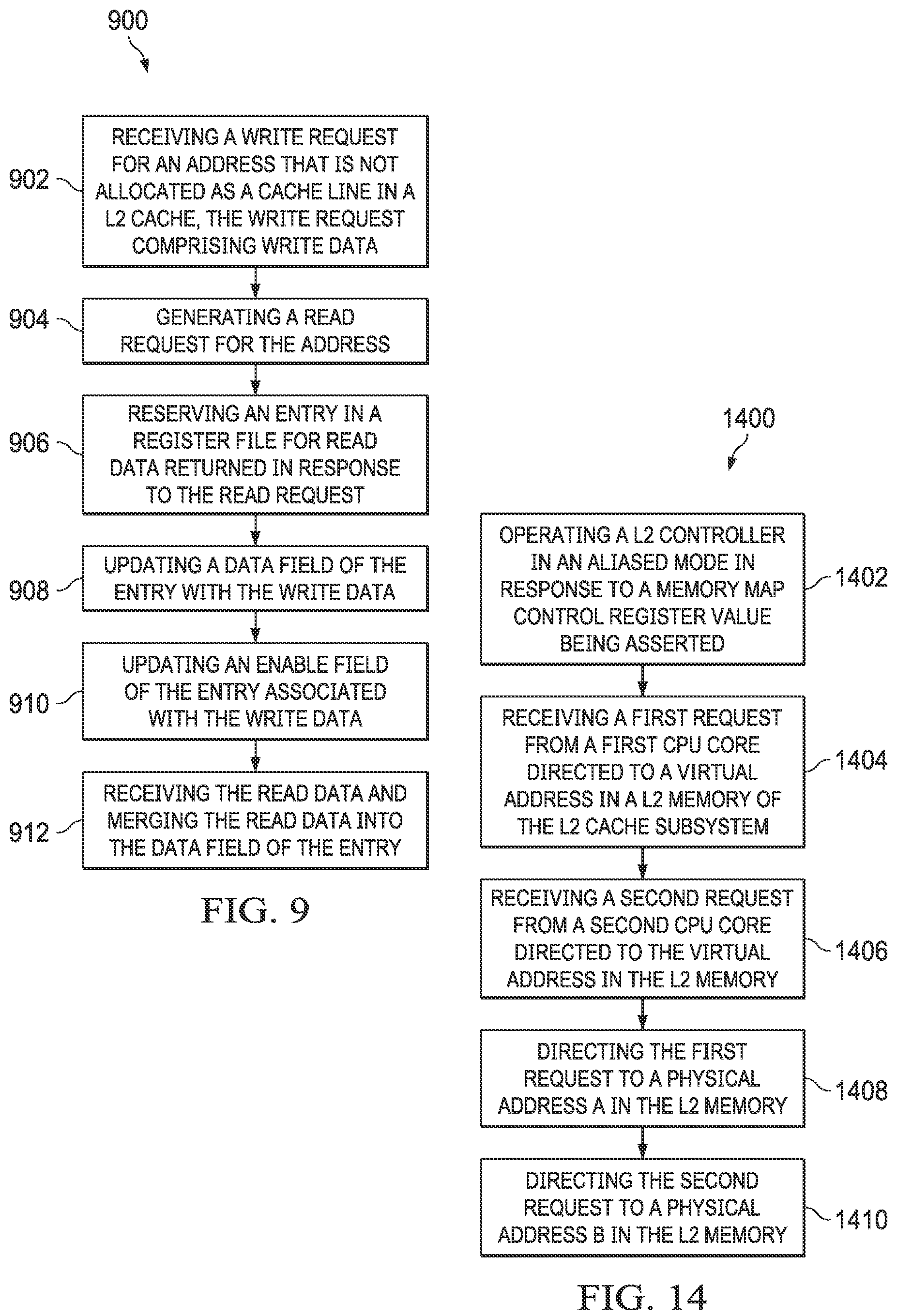 Patent US12619457 Figure 8 – Merging data for write allocate