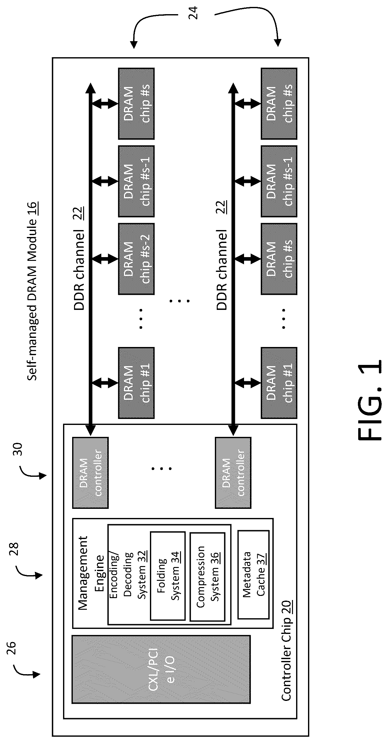 Patent US12619492 Figure 1 – Burst error correction for reed-solomon codes