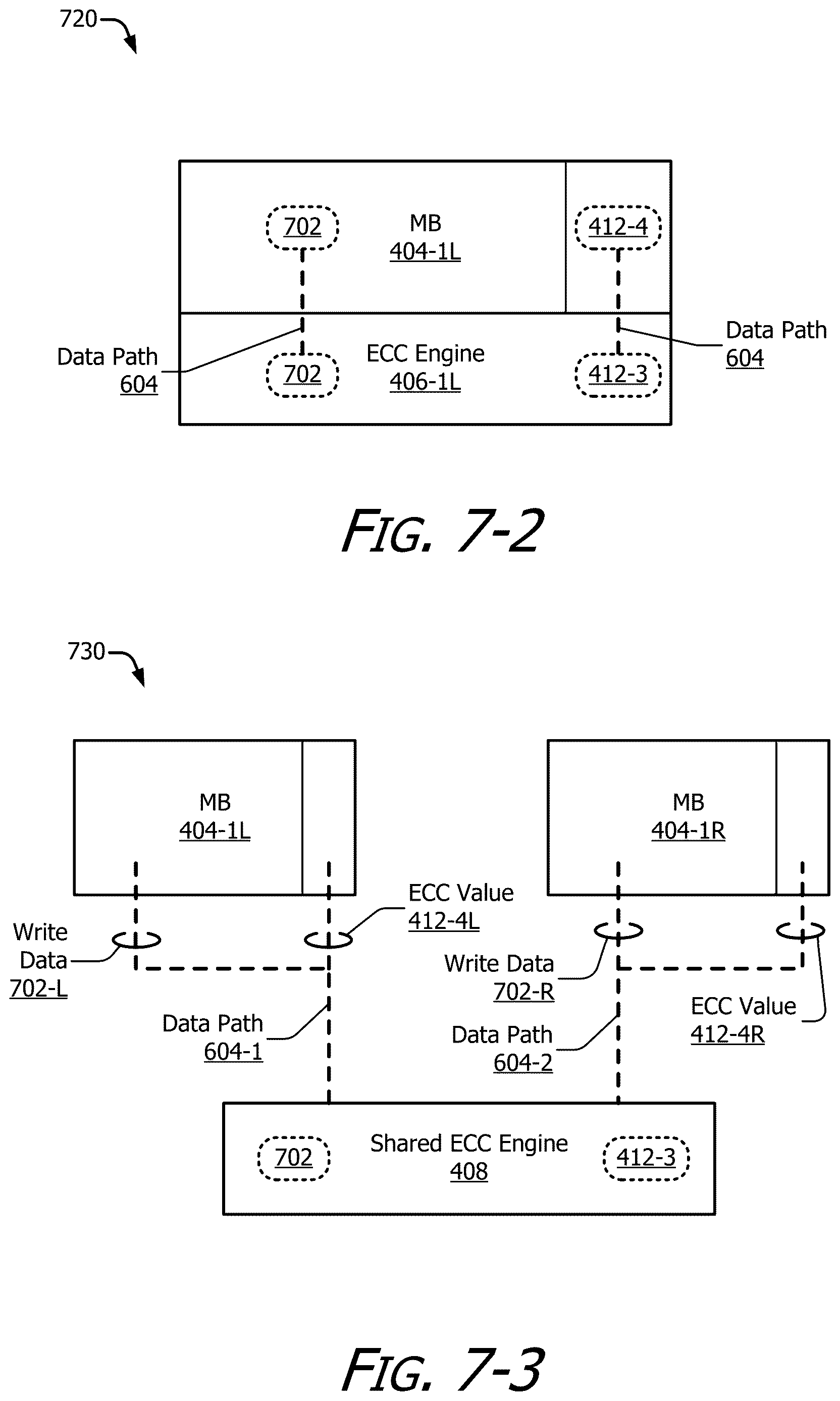 Patent US12619493 Figure 8 – Flexible bit quantities for error correction code (ECC) values in a memory environment