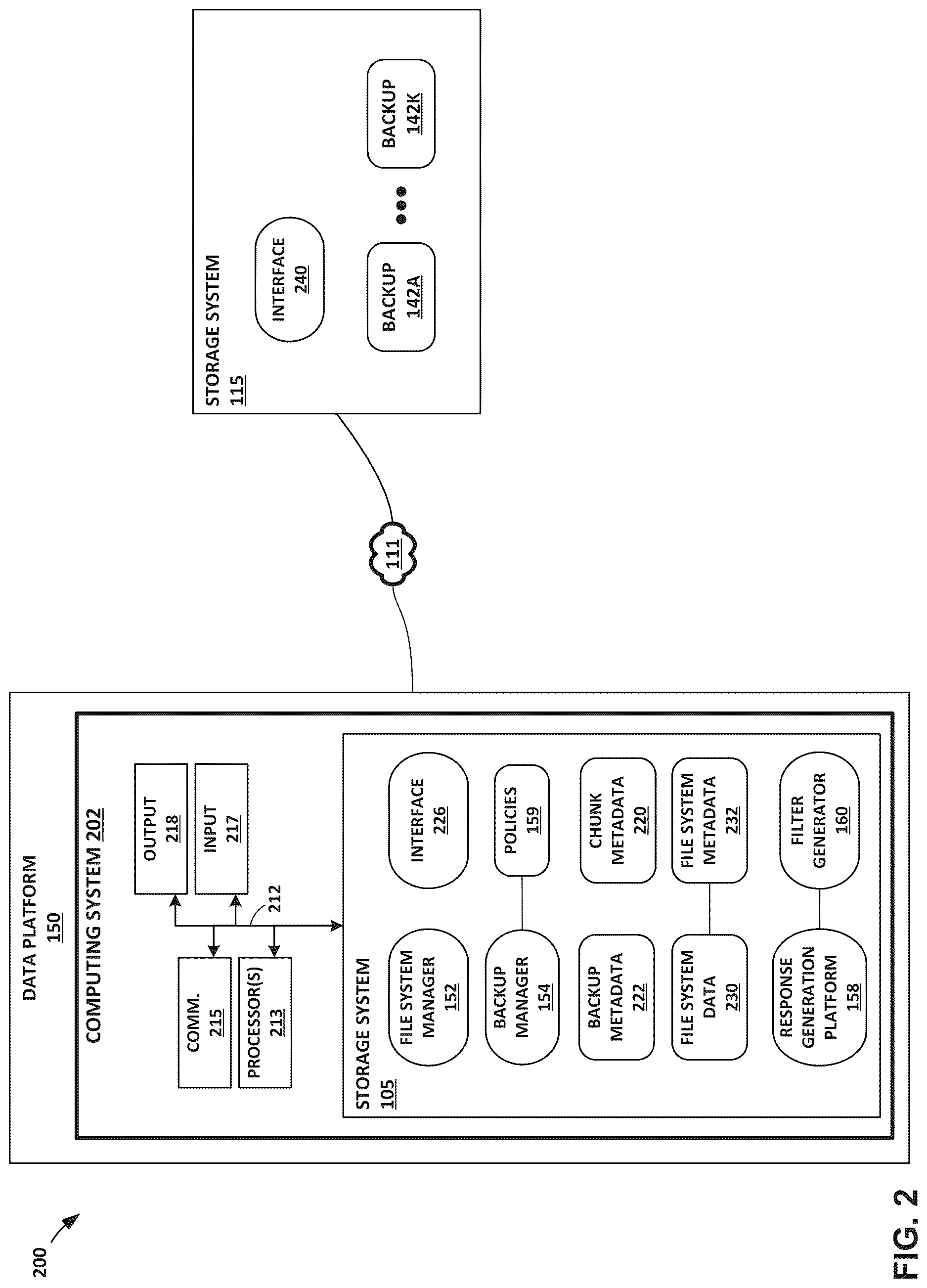 Patent US12619501 Figure 3 – Data retrieval using embeddings for data in backup systems