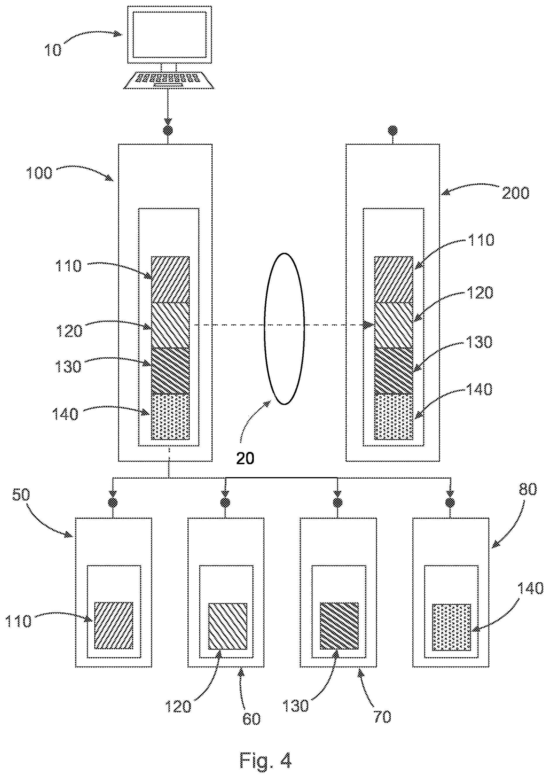 Patent US12619505 Figure 4 – System of aggregating servers