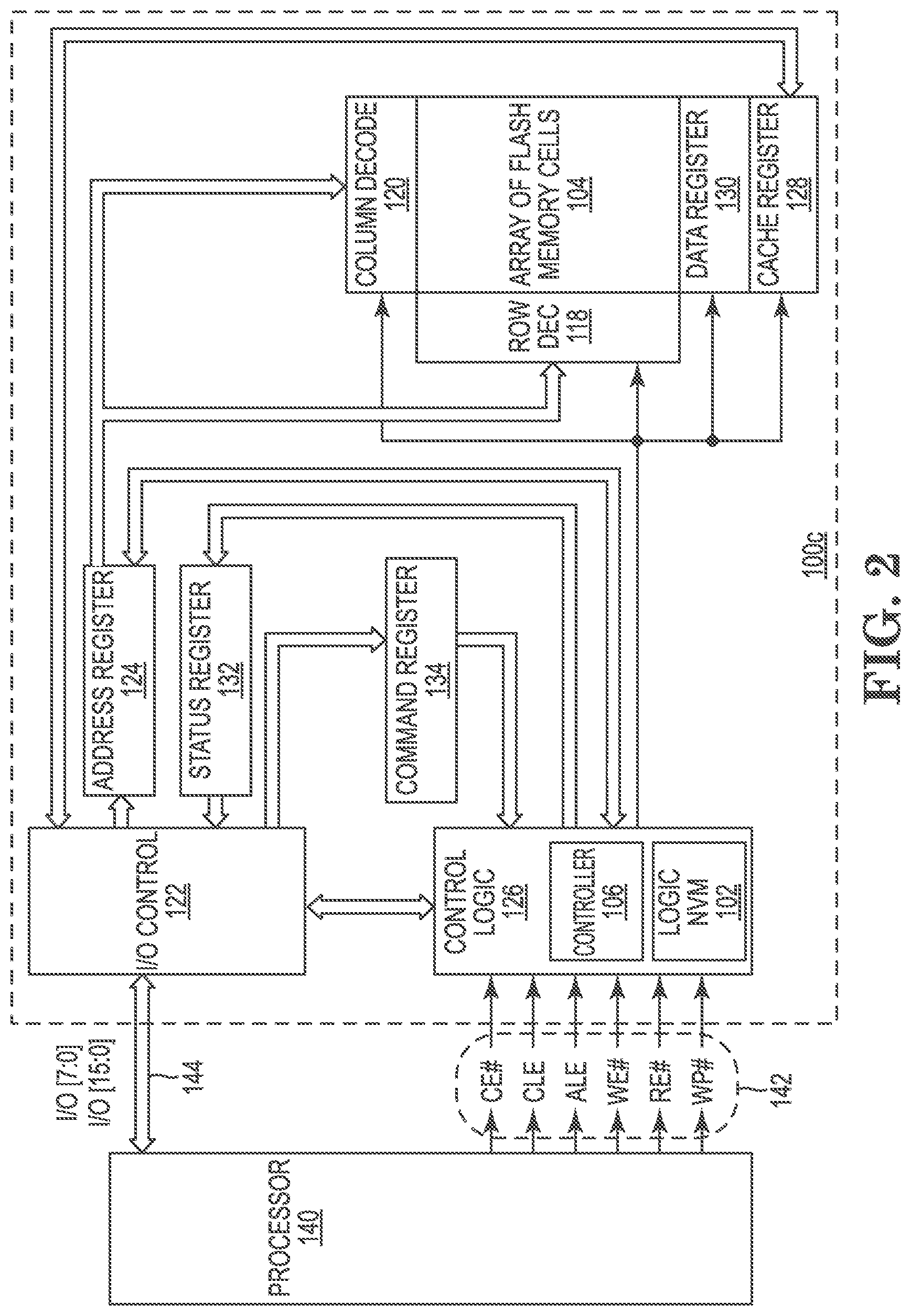 Patent US12619527 Figure 2 – Memory devices including logic non-volatile memory