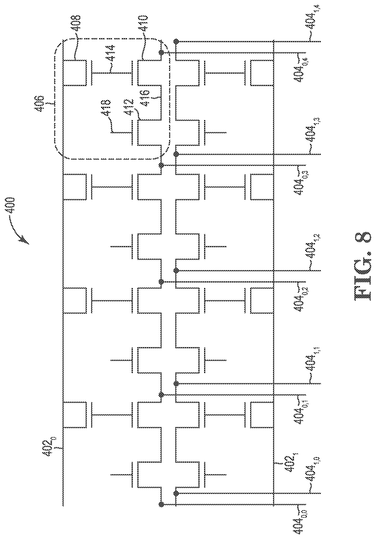 Patent US12619527 Figure 8 – Memory devices including logic non-volatile memory