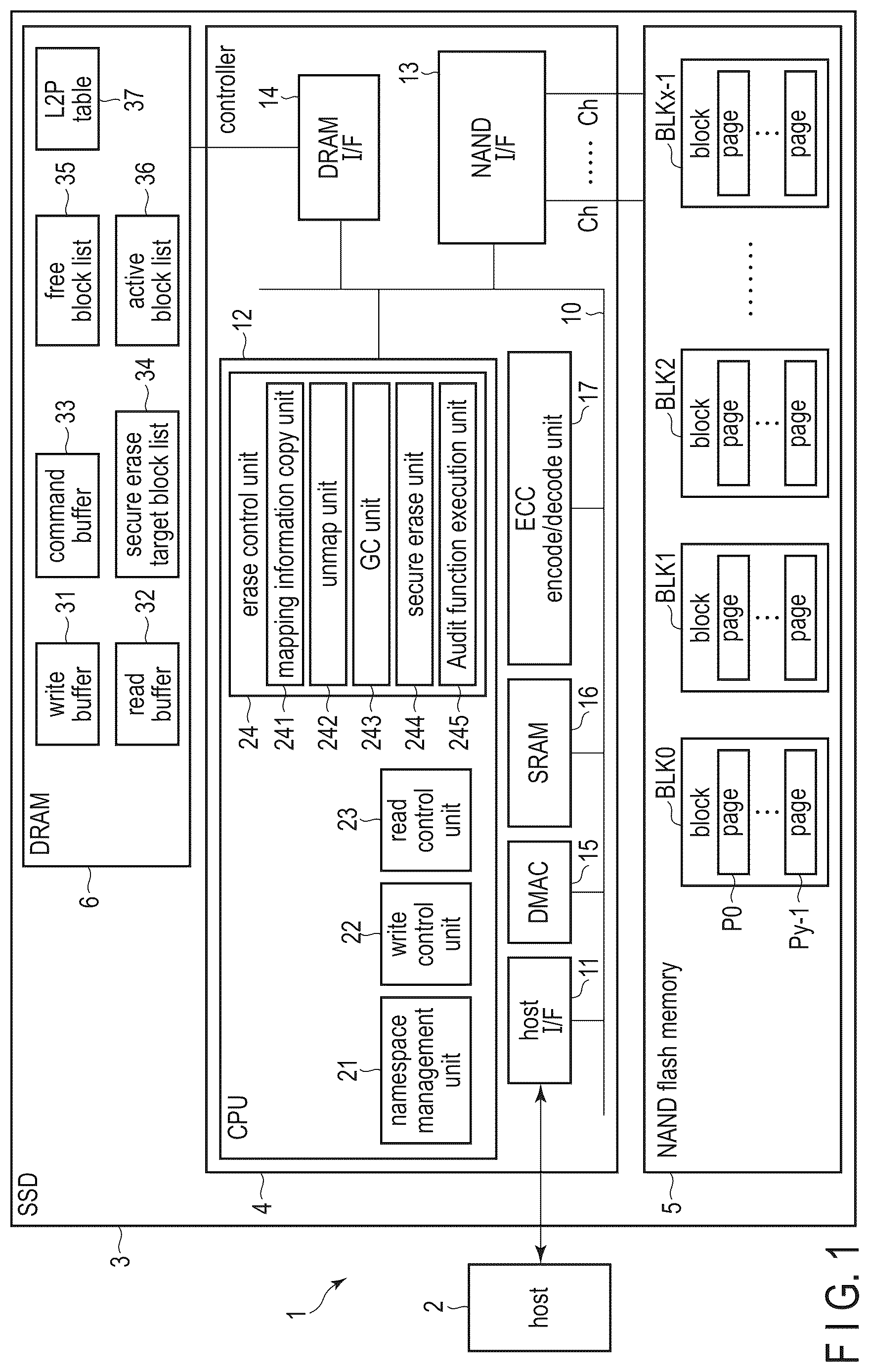 Patent US12619530 Figure 1 – Memory system