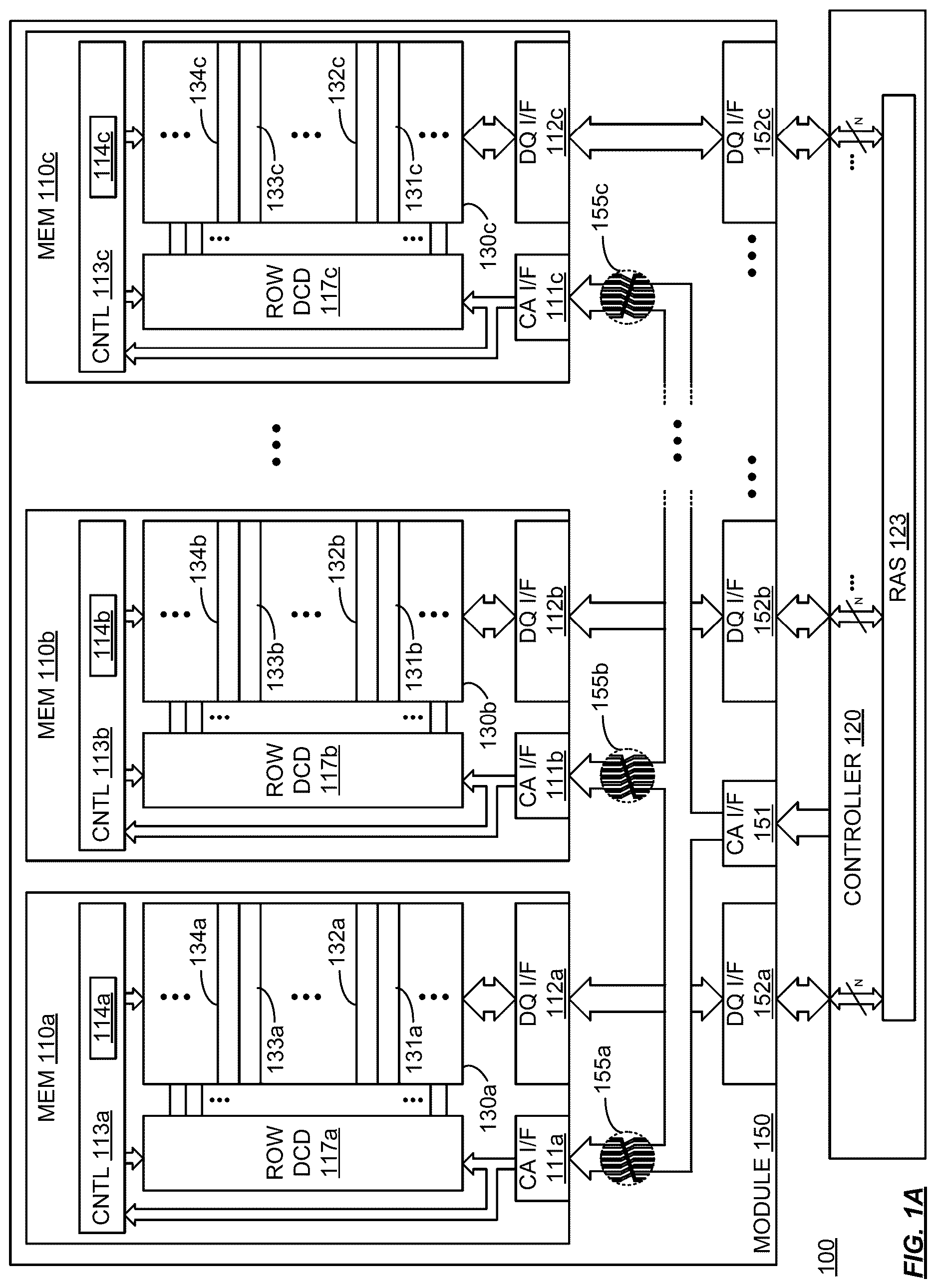 Patent US12619534 Figure 1 – Interconnect based address mapping for improved reliability