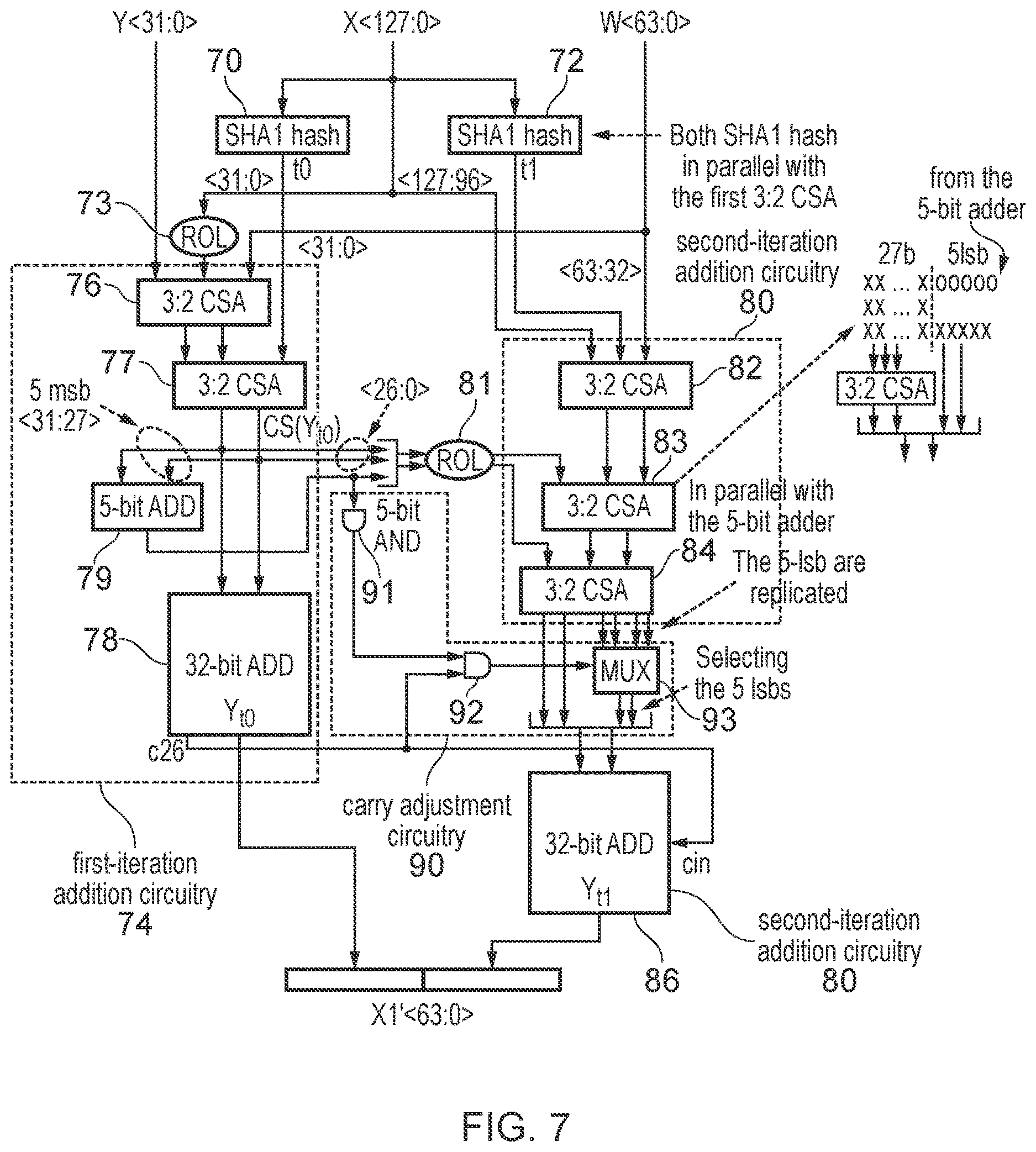Patent US12619552 Figure 5 – Processing of cryptographic hash instruction