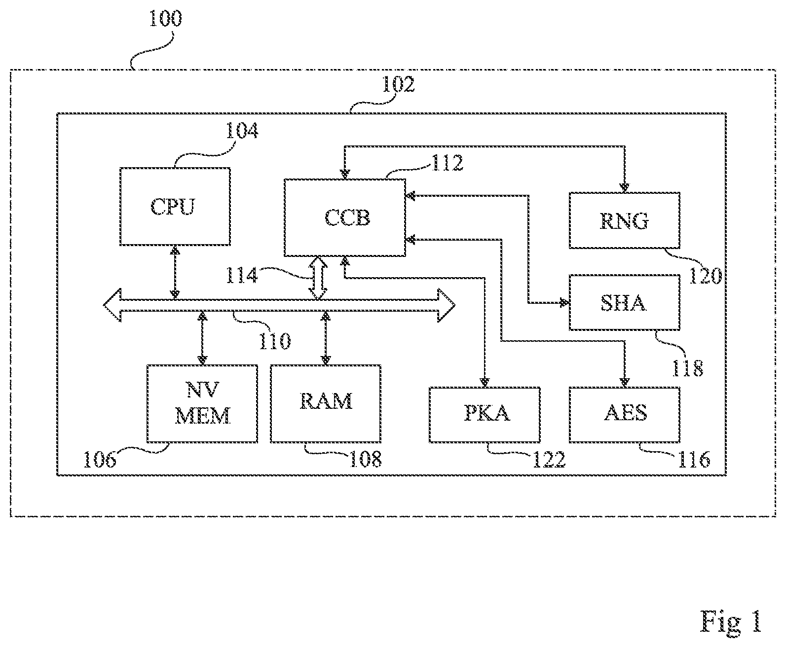 Patent US12619555 Figure 1 – Circuit and method for interfacing with peripheral circuits
