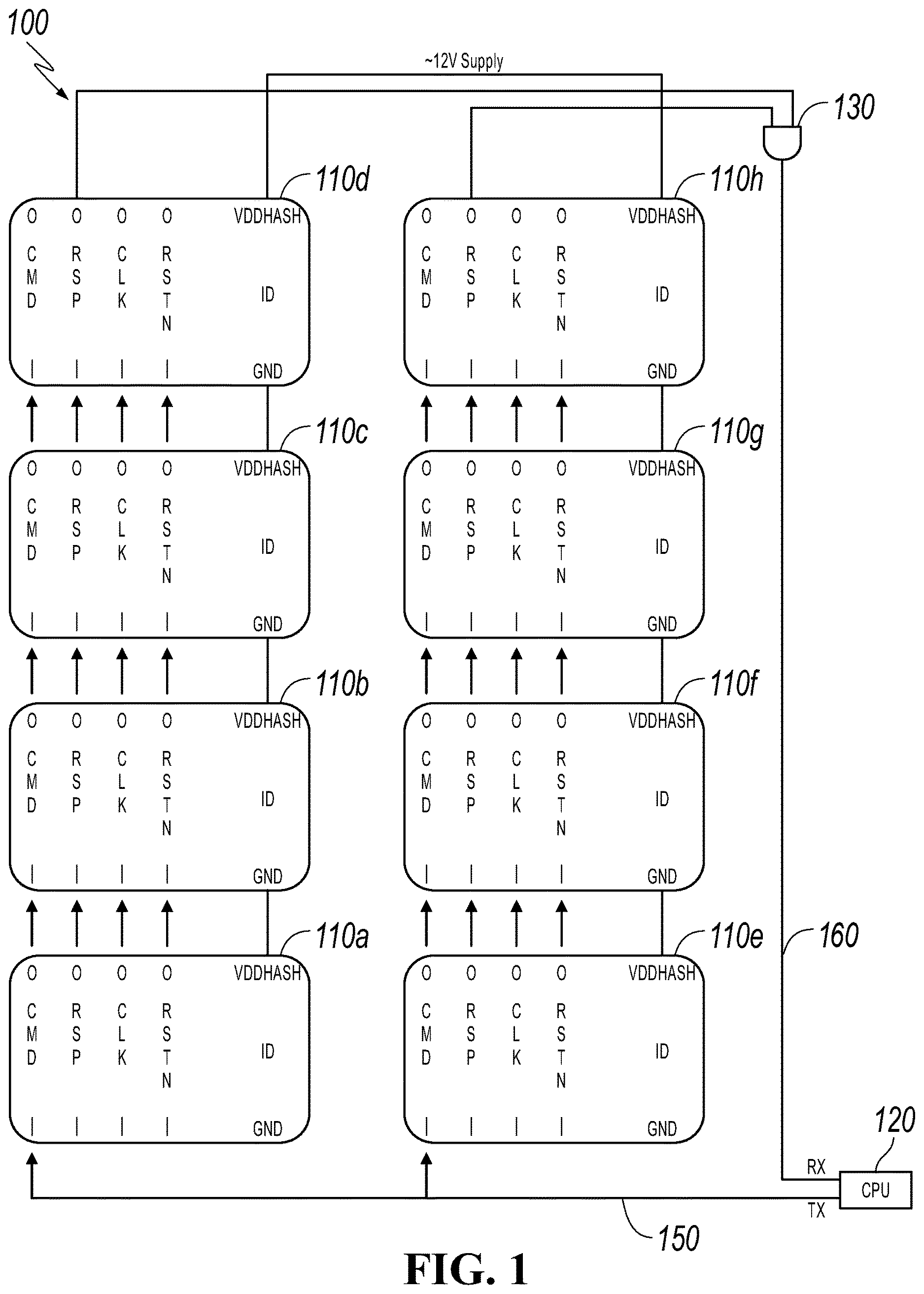 Patent US12619557 Figure 1 – Signal processing and transmission in electronic circuits