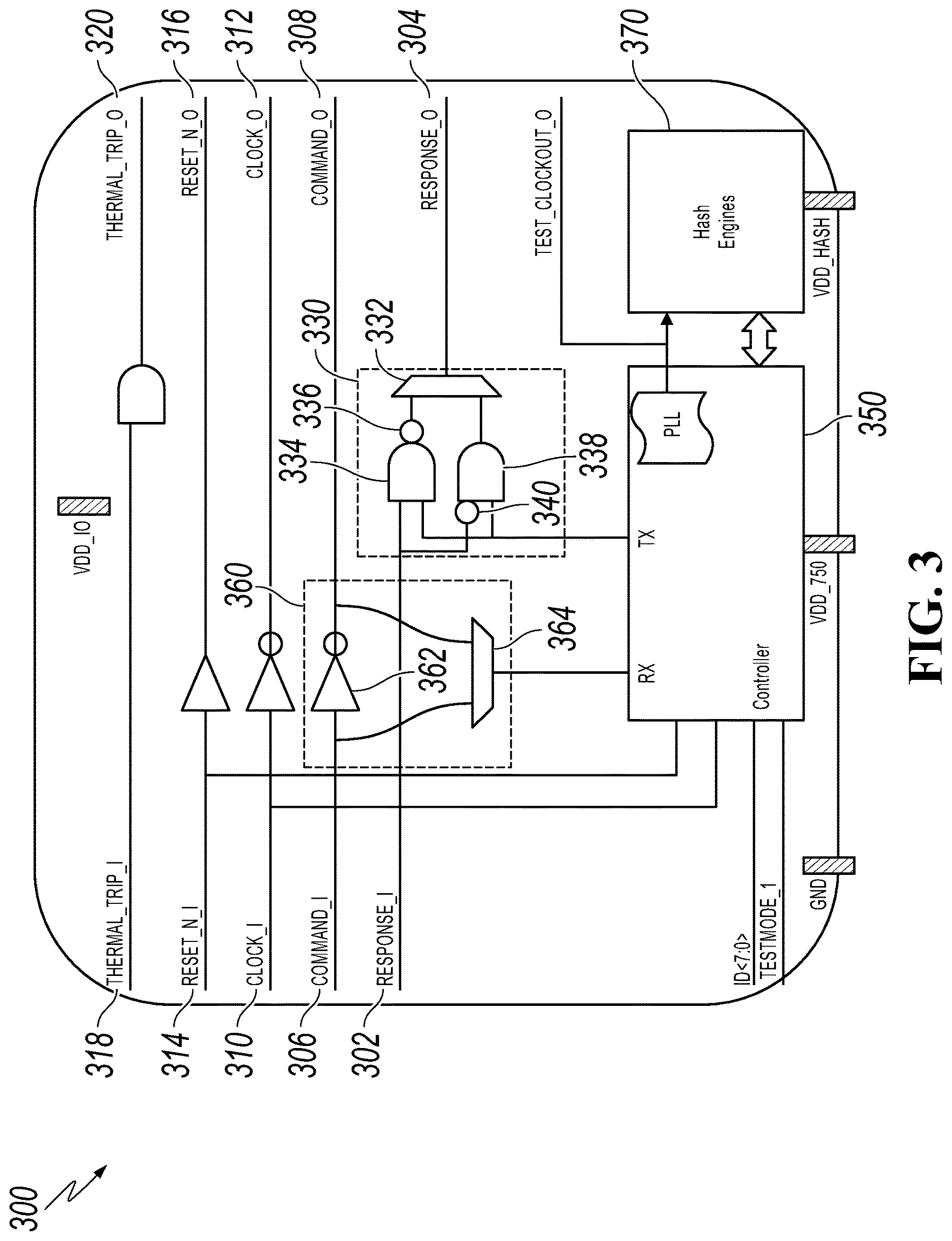 Patent US12619557 Figure 3 – Signal processing and transmission in electronic circuits