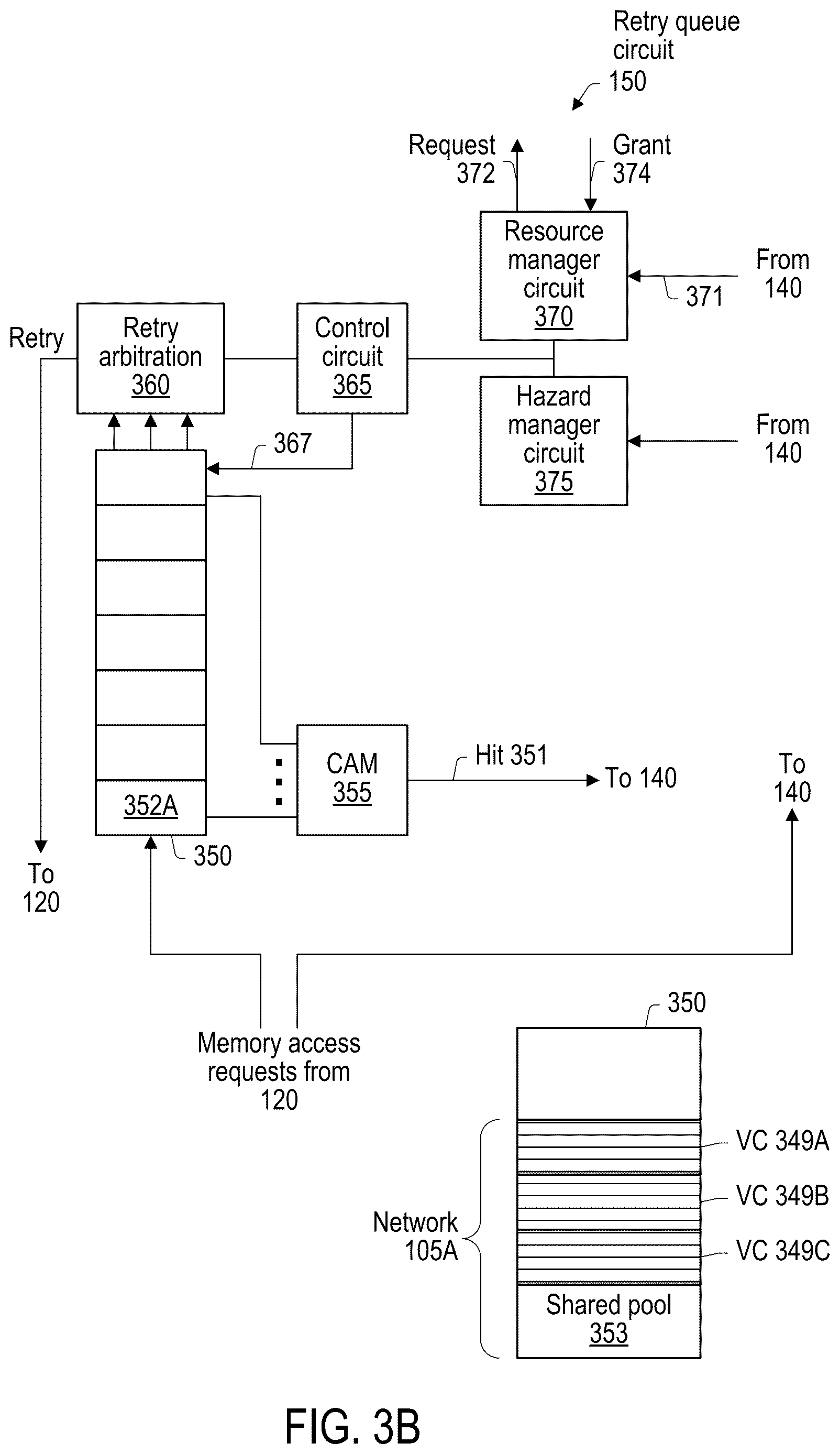 Patent US12619558 Figure 5 – Memory controller reservation of resources for cache hit
