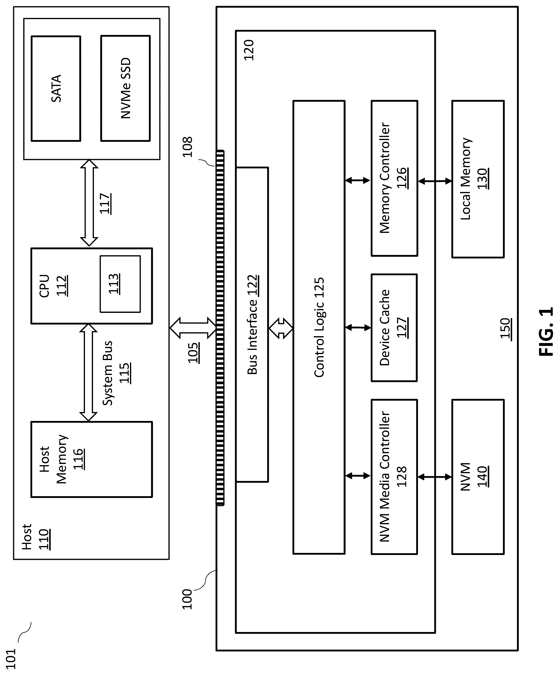 Patent US12619560 Figure 1 – Computer memory expansion device and method of operation