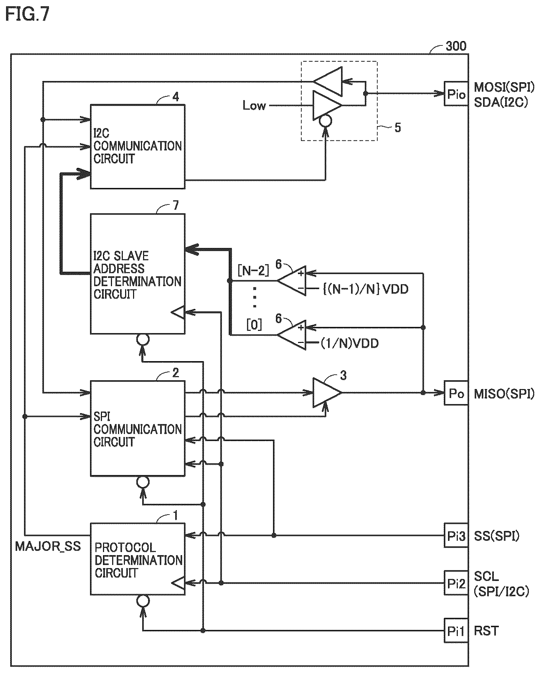 Patent US12619572 Figure 7 – Protocol determination circuit and protocol switching circuit