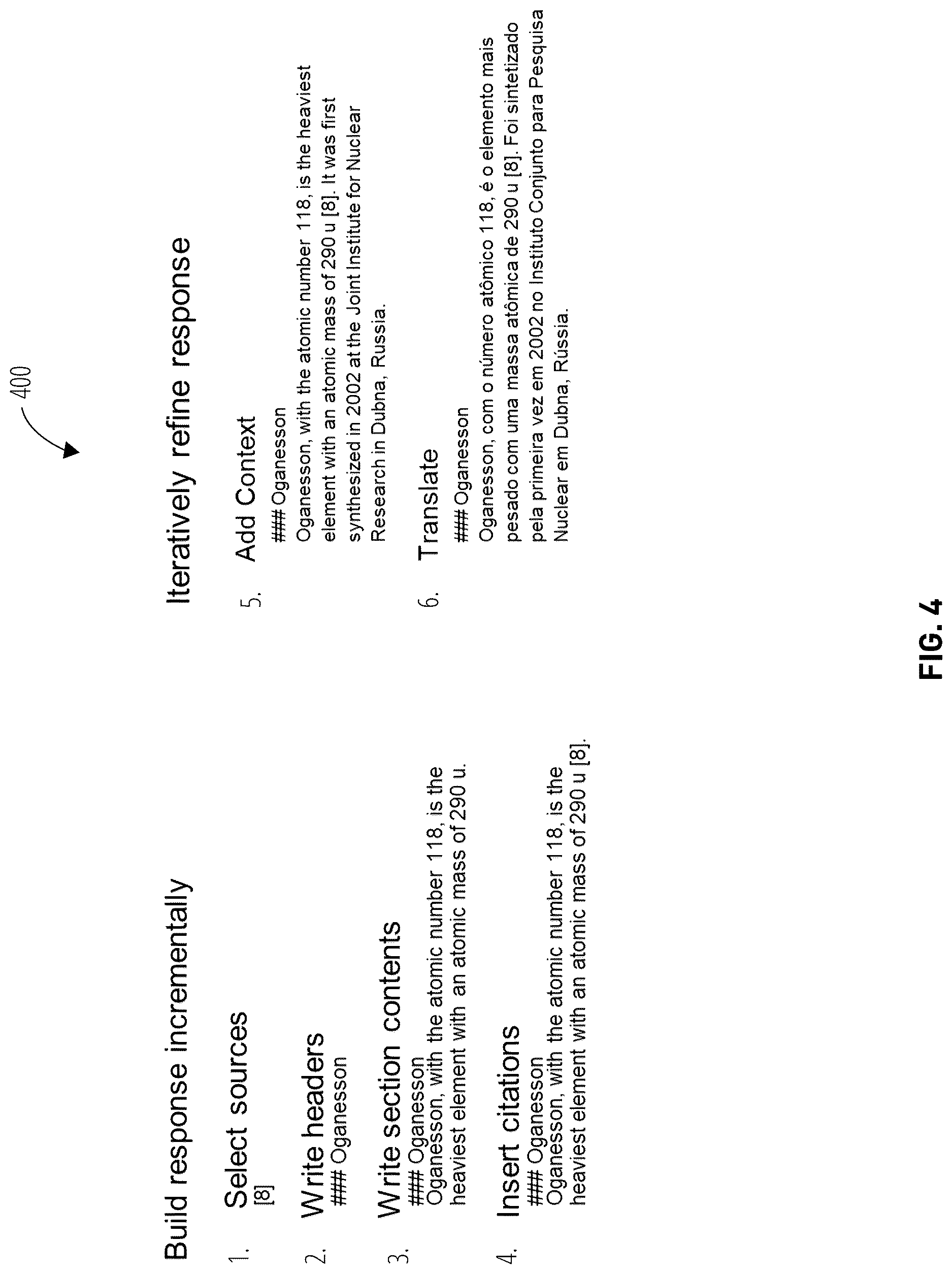 Patent US12619603 Figure 4 – Generating a distilled generative response engine trained on distillation data generated with a language model program
