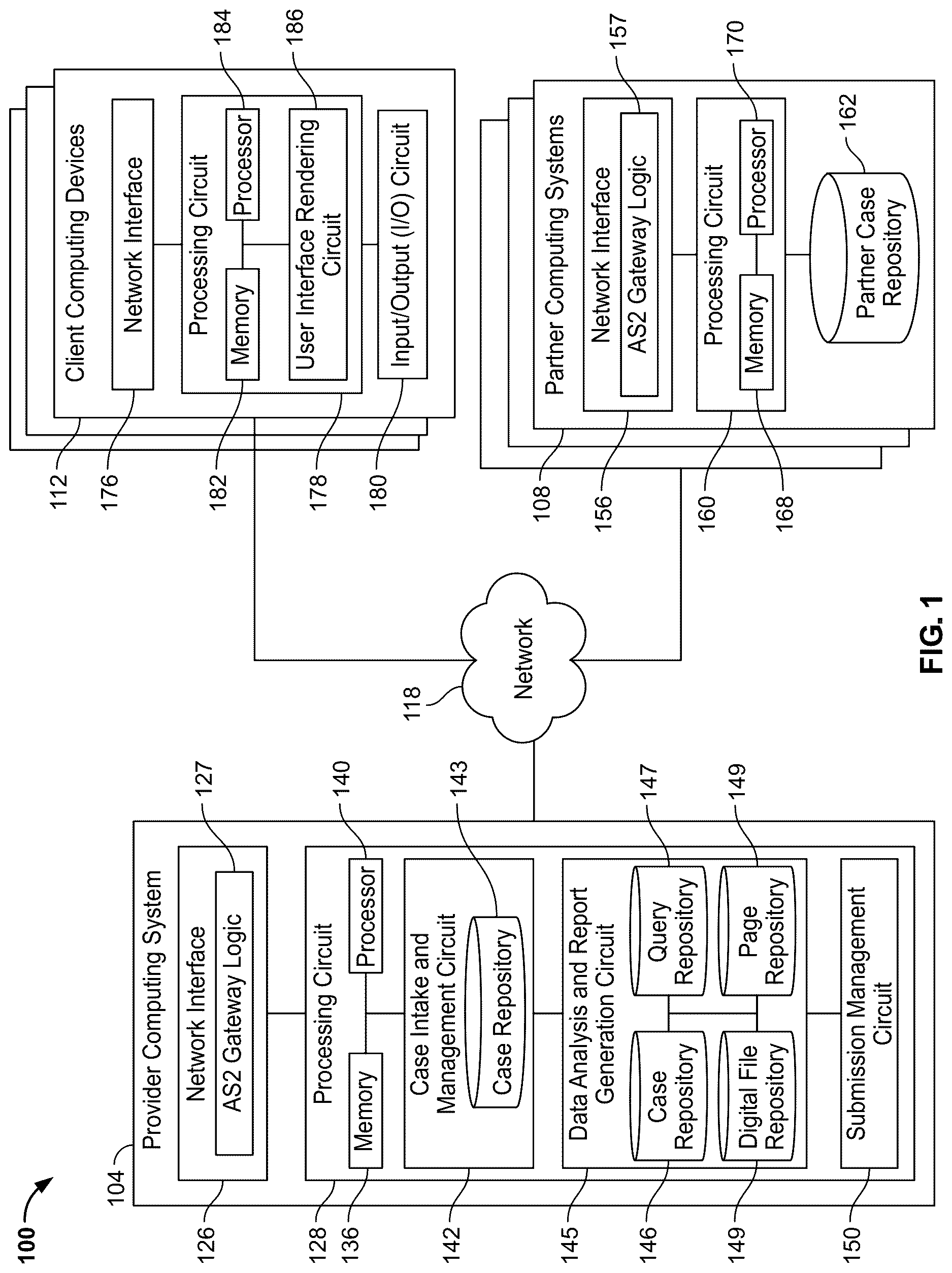 Patent US12619611 Figure 1 – Systems and methods for generating and executing a query on a column-oriented database