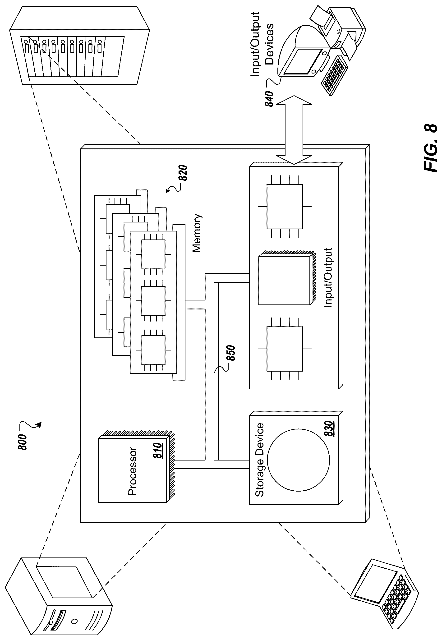 Patent US12619636 Figure 8 – Entity linking and filtering using efficient search tree and machine learning representations