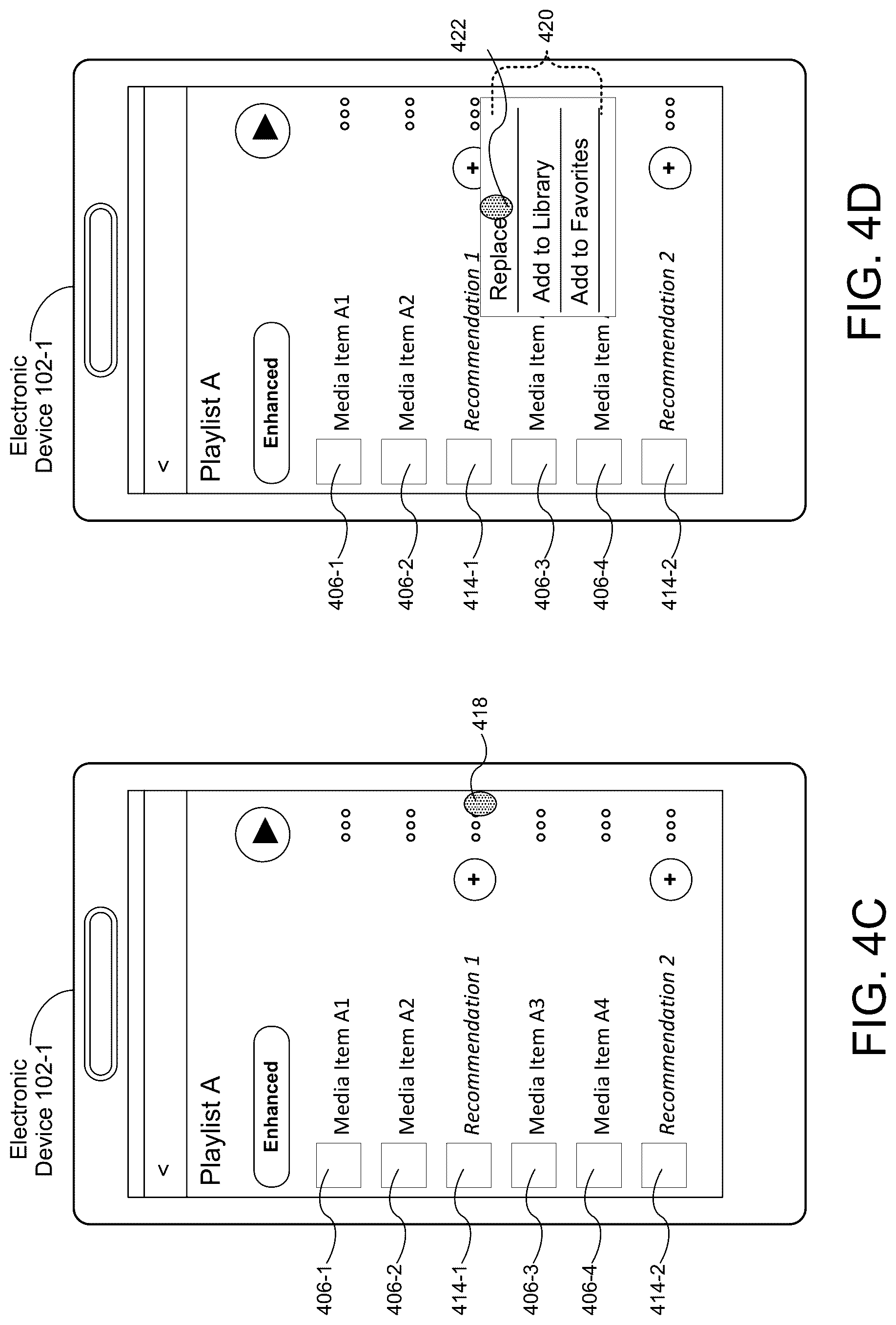 Patent US12619658 Figure 5 – Systems and methods for interleaving recommended media items in a playlist