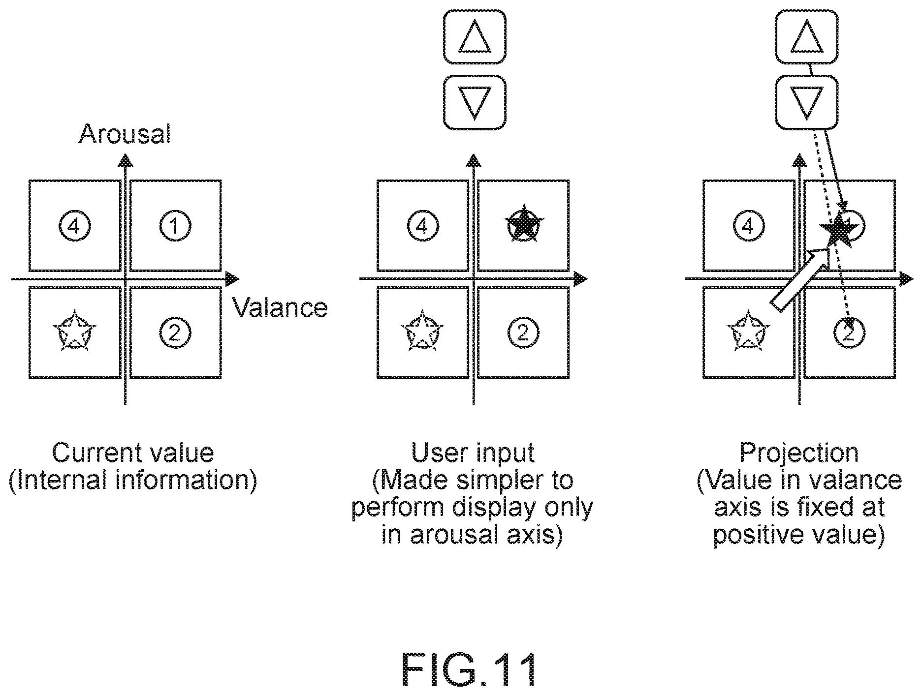 Patent US12619670 Figure 8 – Content recommendation system, content recommendation method, content library, method for generating content library, and target-input user interface