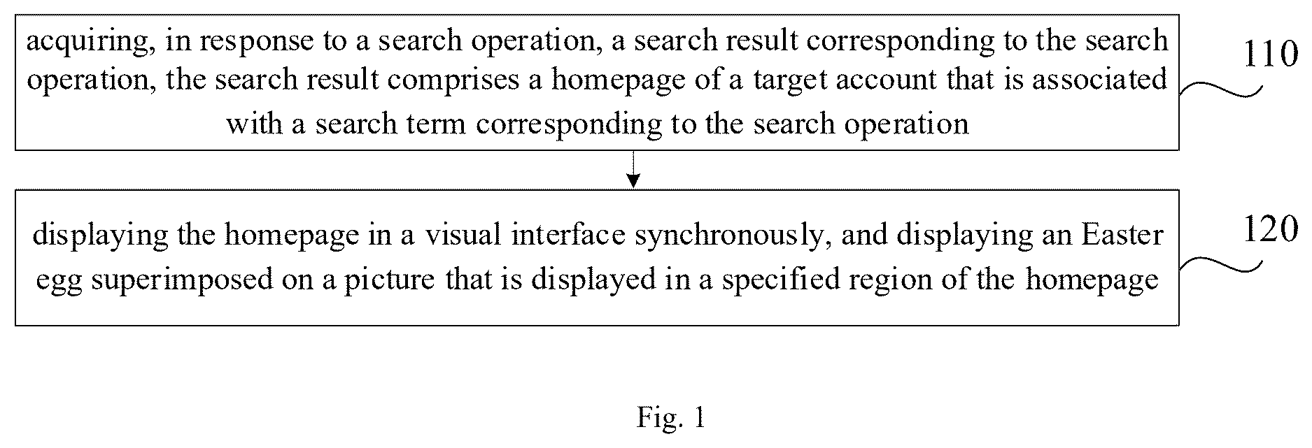 Patent US12619673 Figure 1 – Information display method and apparatus, medium, and electronic device
