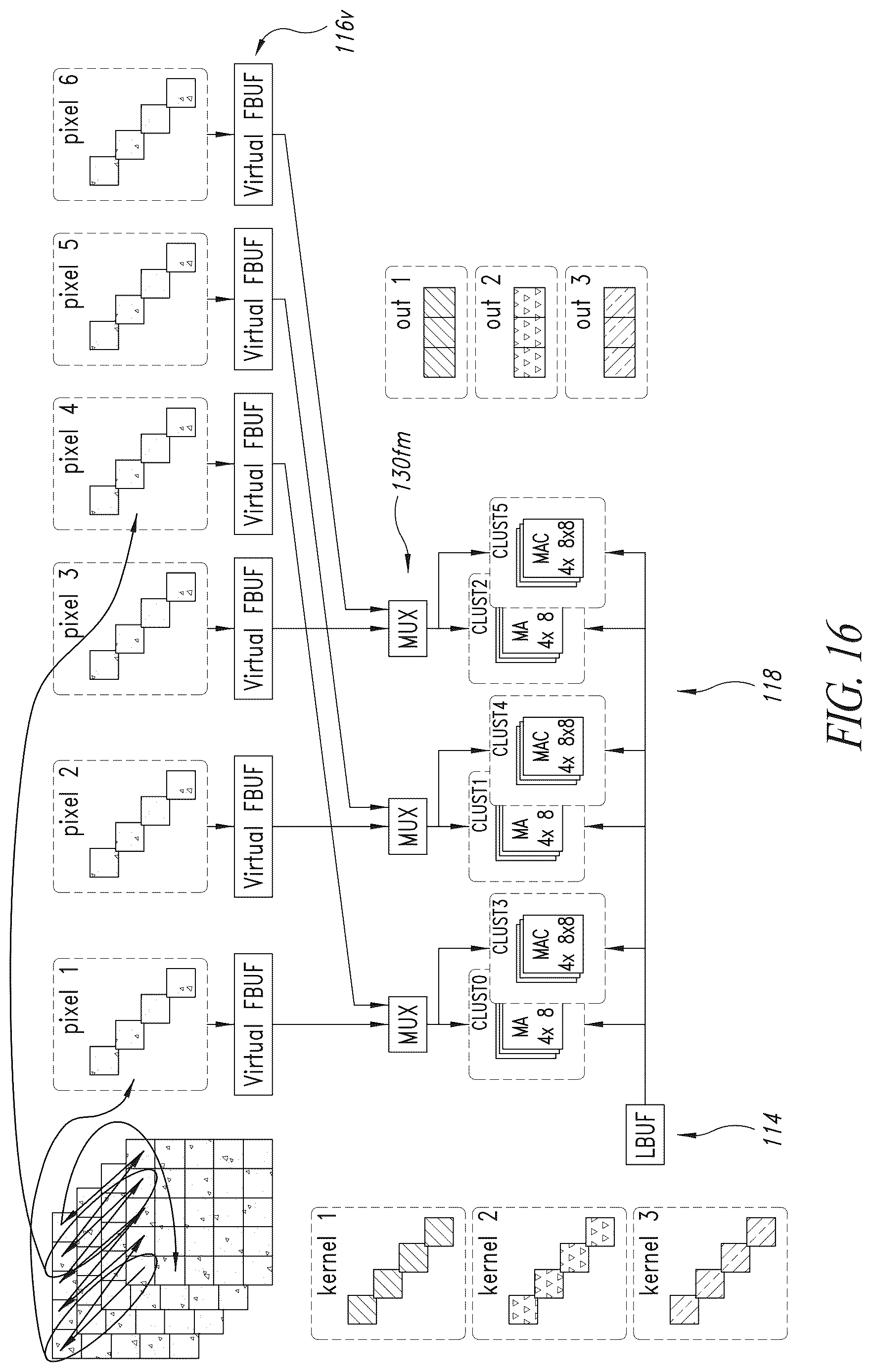 Patent US12619678 Figure 16 – Acceleration of 1X1 convolutions in convolutional neural networks