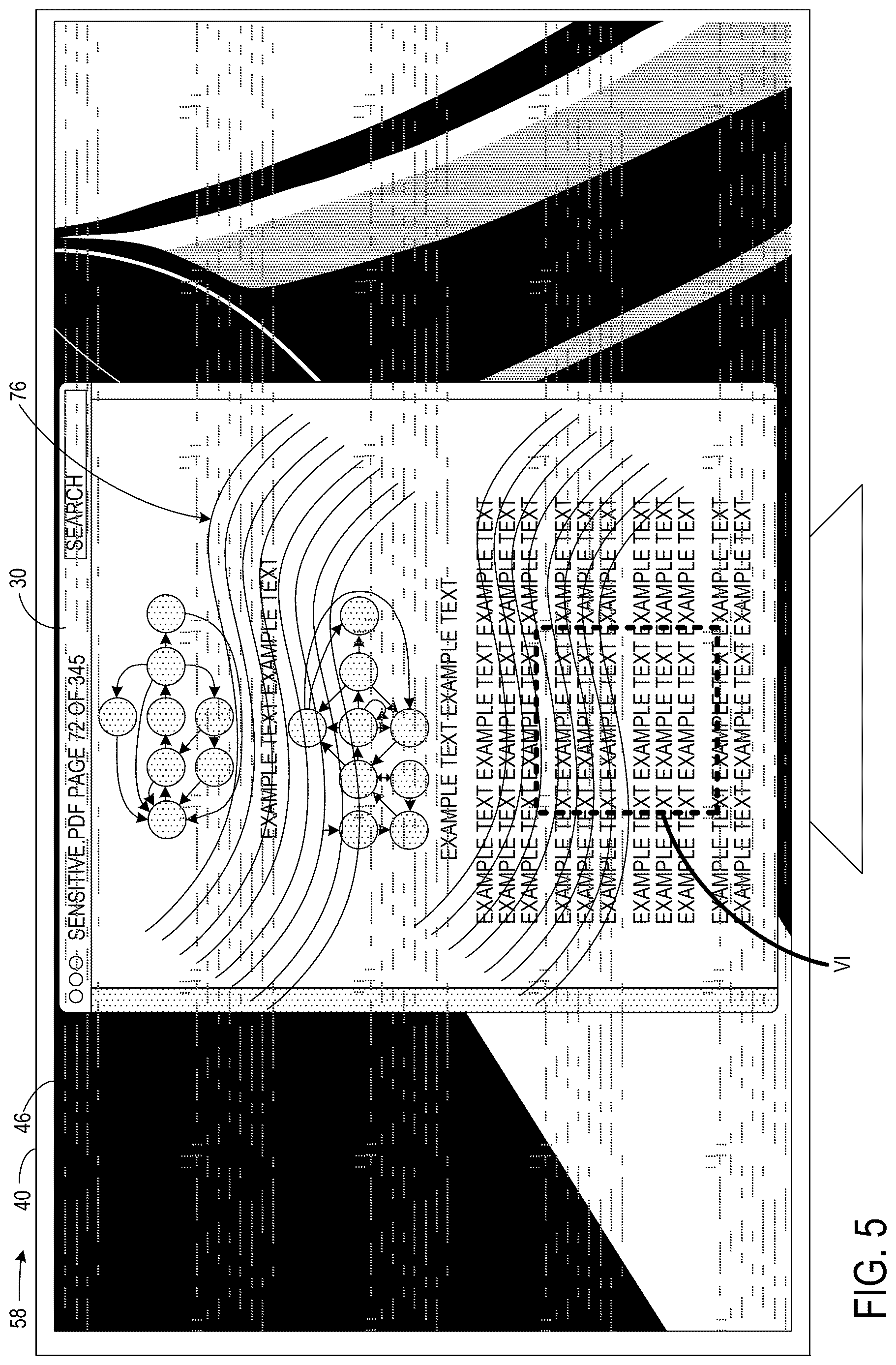 Patent US12619688 Figure 4 – Document sharing protection with watermark