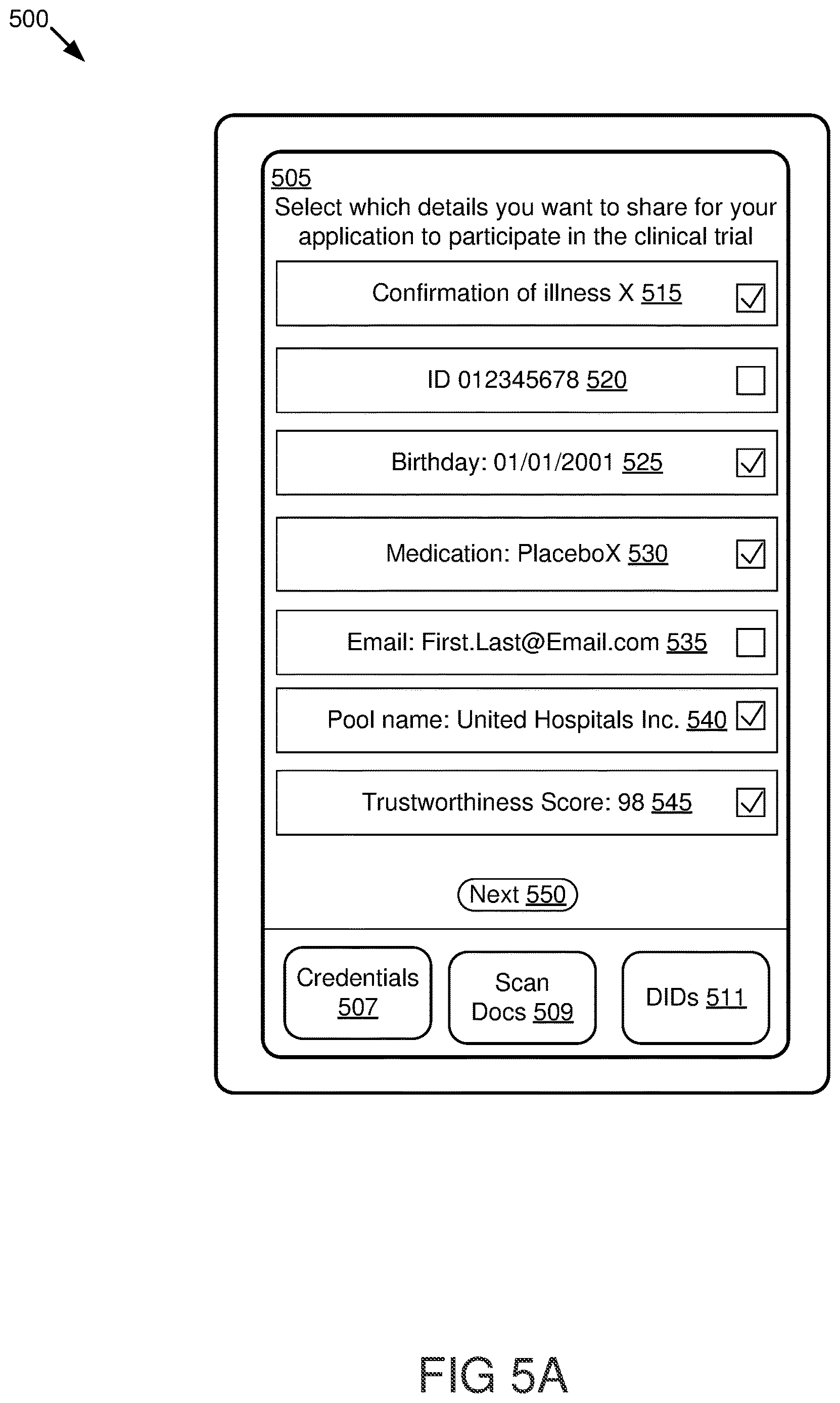 Patent US12619699 Figure 5 – Credential issuing pools in a decentralized network