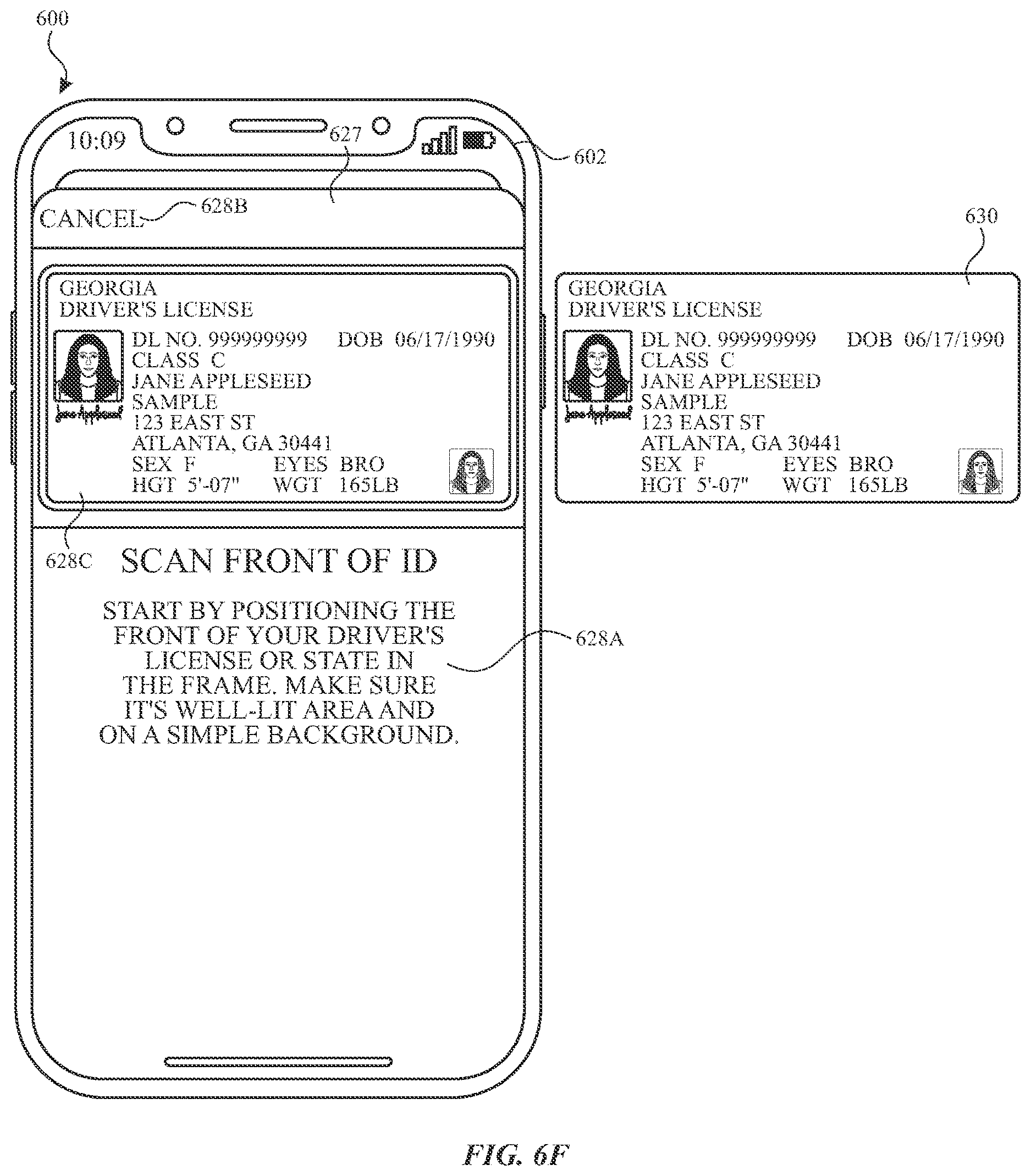 Patent US12619705 Figure 12 – Digital identification credential user interfaces
