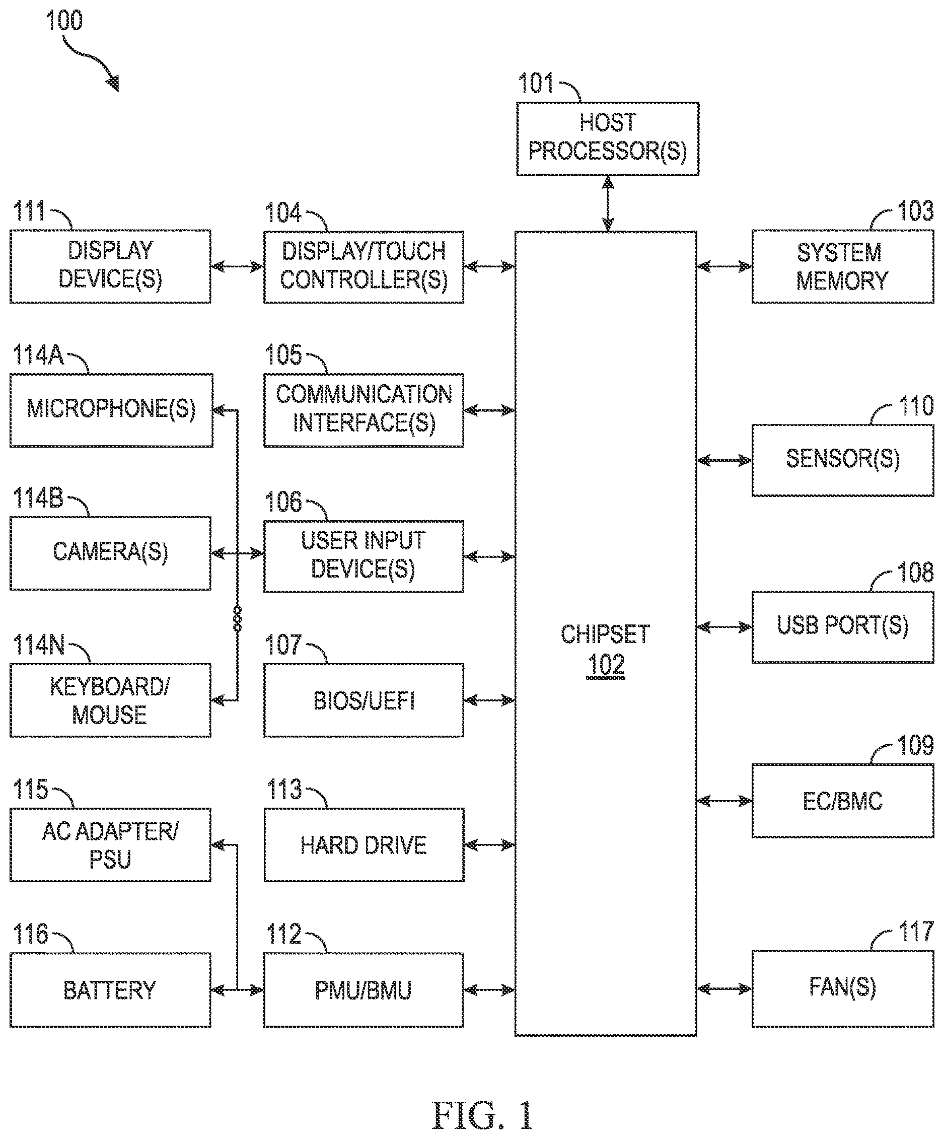 Patent US12619731 Figure 1 – Drift detection in modular hardware systems