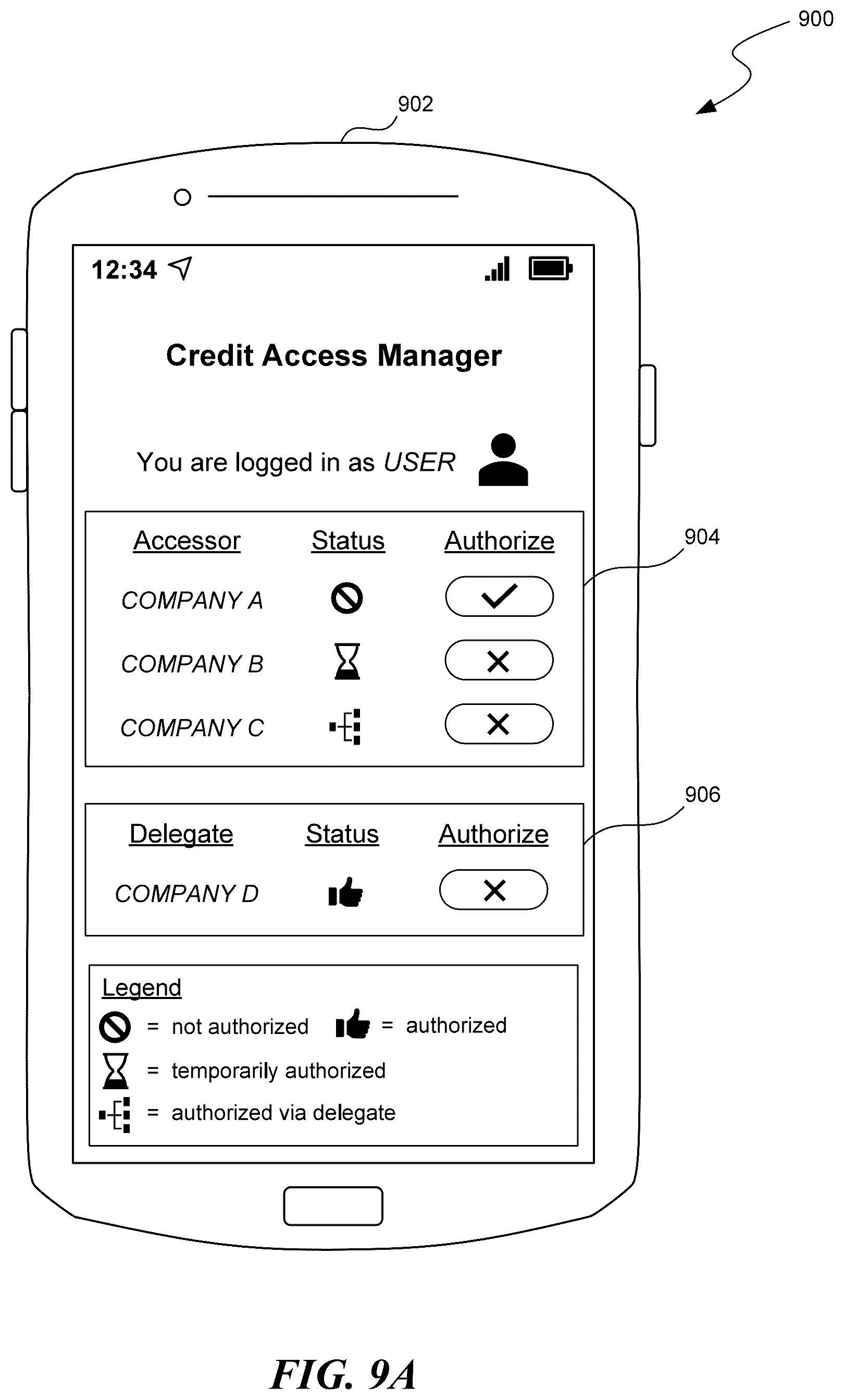 Patent US12619758 Figure 10 – Digital security and access control for credit information
