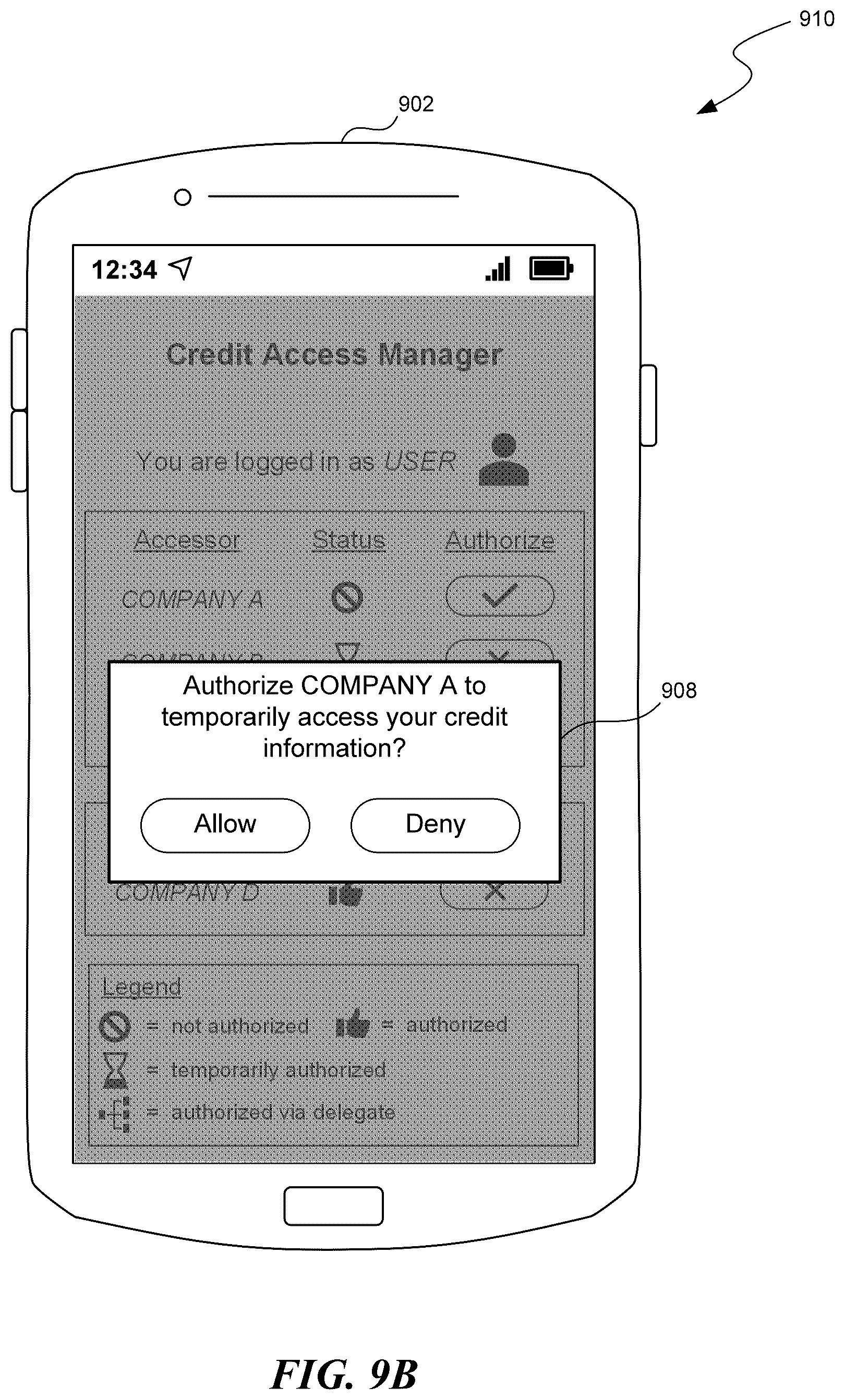 Patent US12619758 Figure 11 – Digital security and access control for credit information