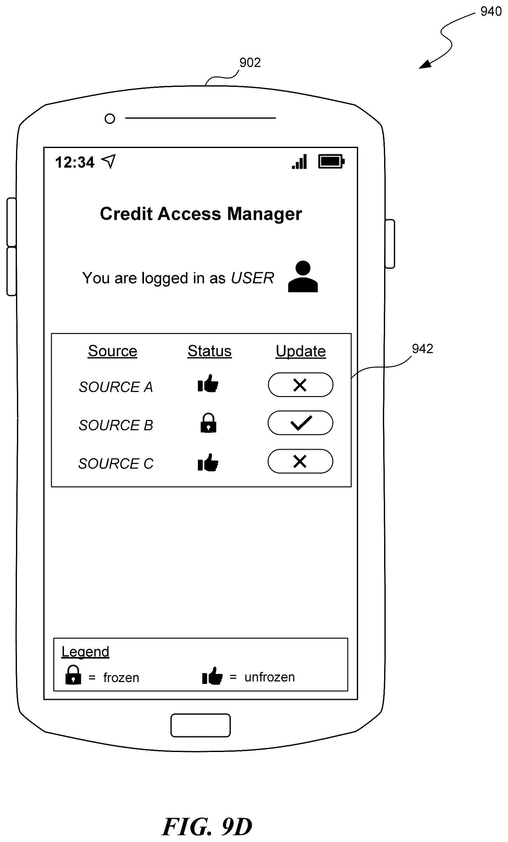 Patent US12619758 Figure 13 – Digital security and access control for credit information