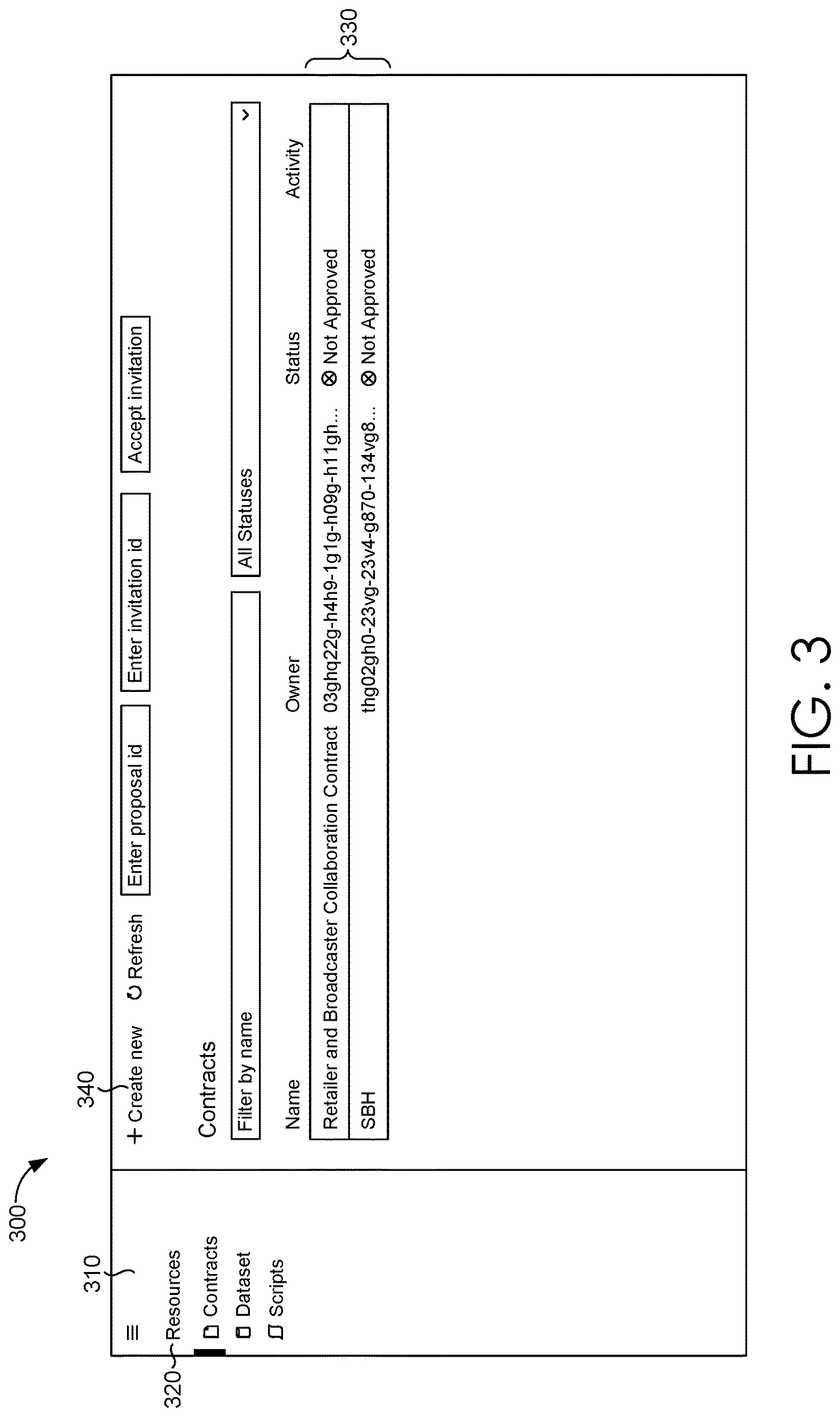 Patent US12619764 Figure 3 – Specifying characteristics of an output dataset of a data pipeline