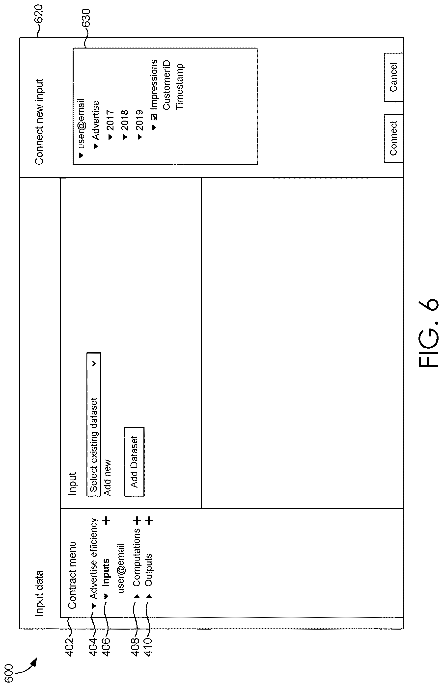 Patent US12619764 Figure 6 – Specifying characteristics of an output dataset of a data pipeline