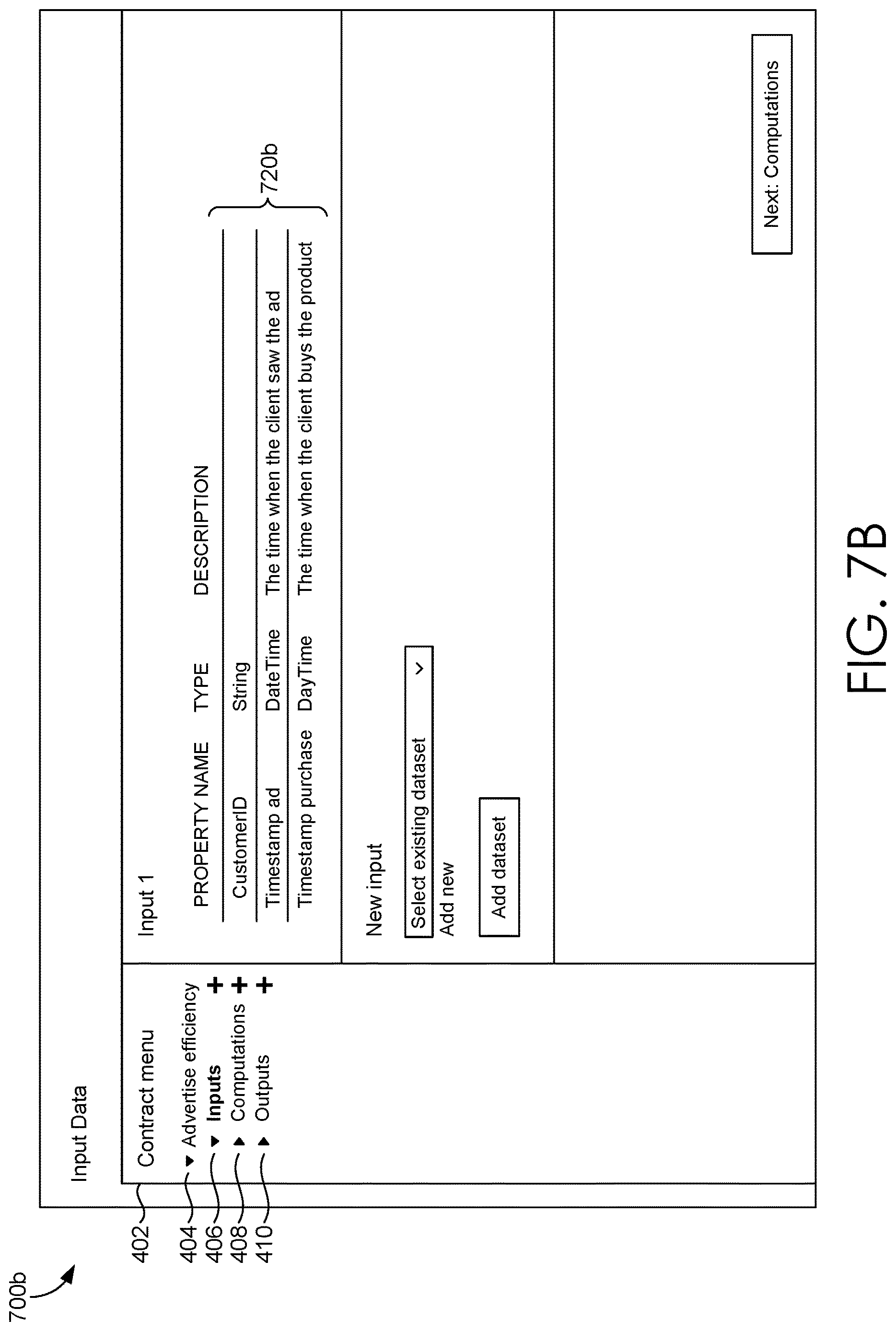 Patent US12619764 Figure 8 – Specifying characteristics of an output dataset of a data pipeline