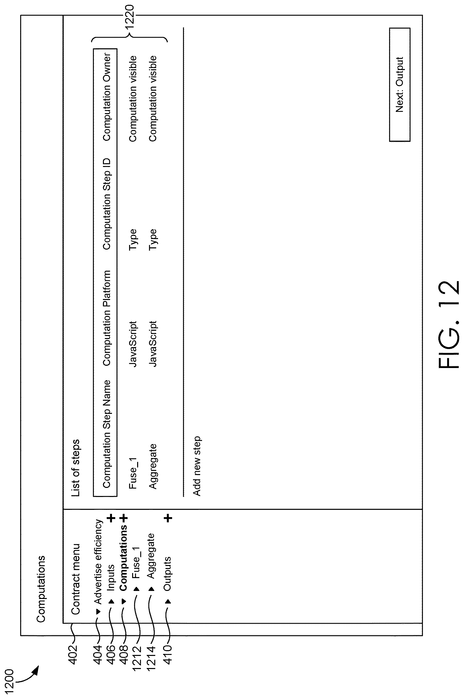 Patent US12619764 Figure 19 – Specifying characteristics of an output dataset of a data pipeline