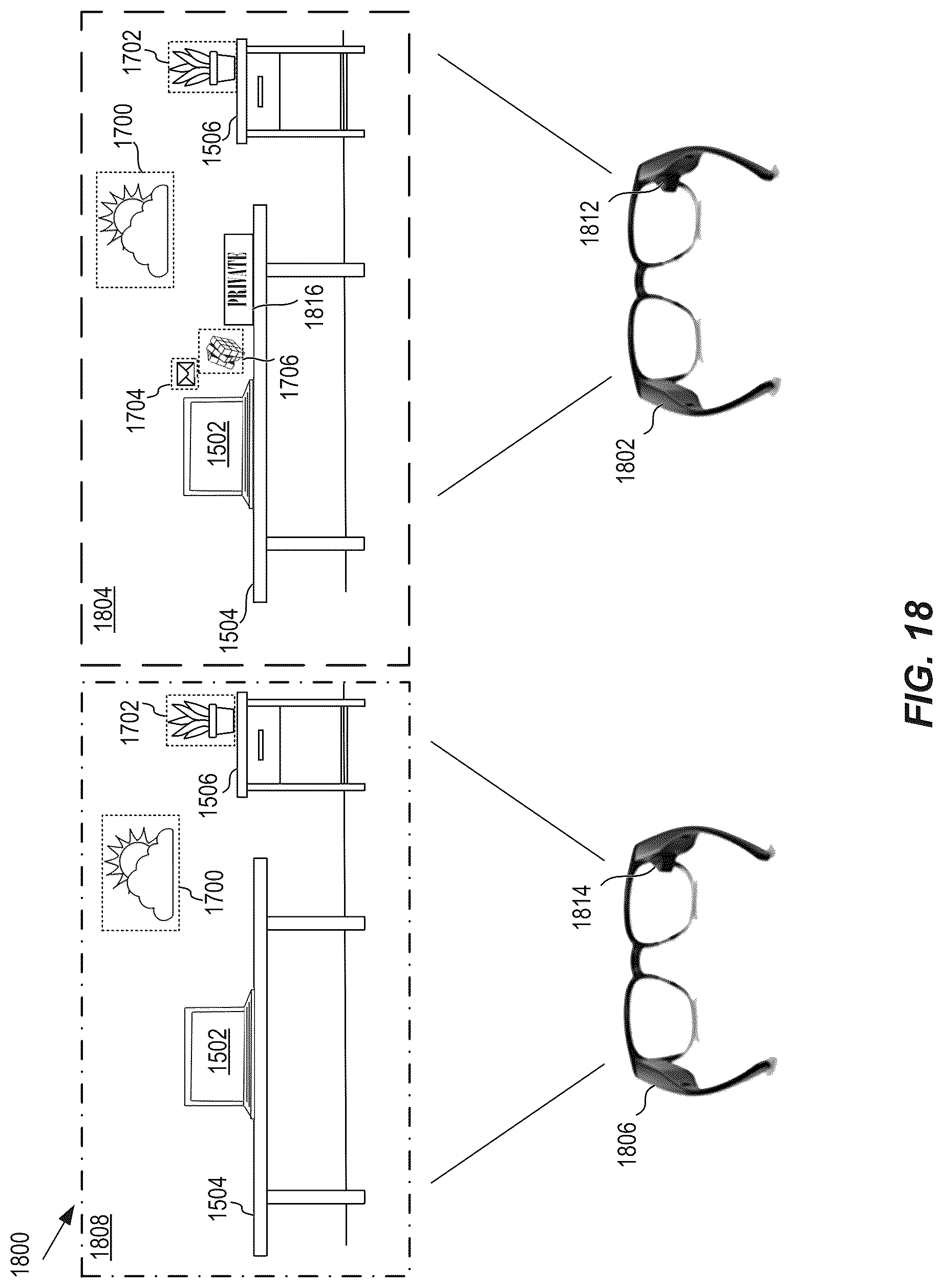 Patent US12619774 Figure 19 – Controlled exposure to location-based virtual content