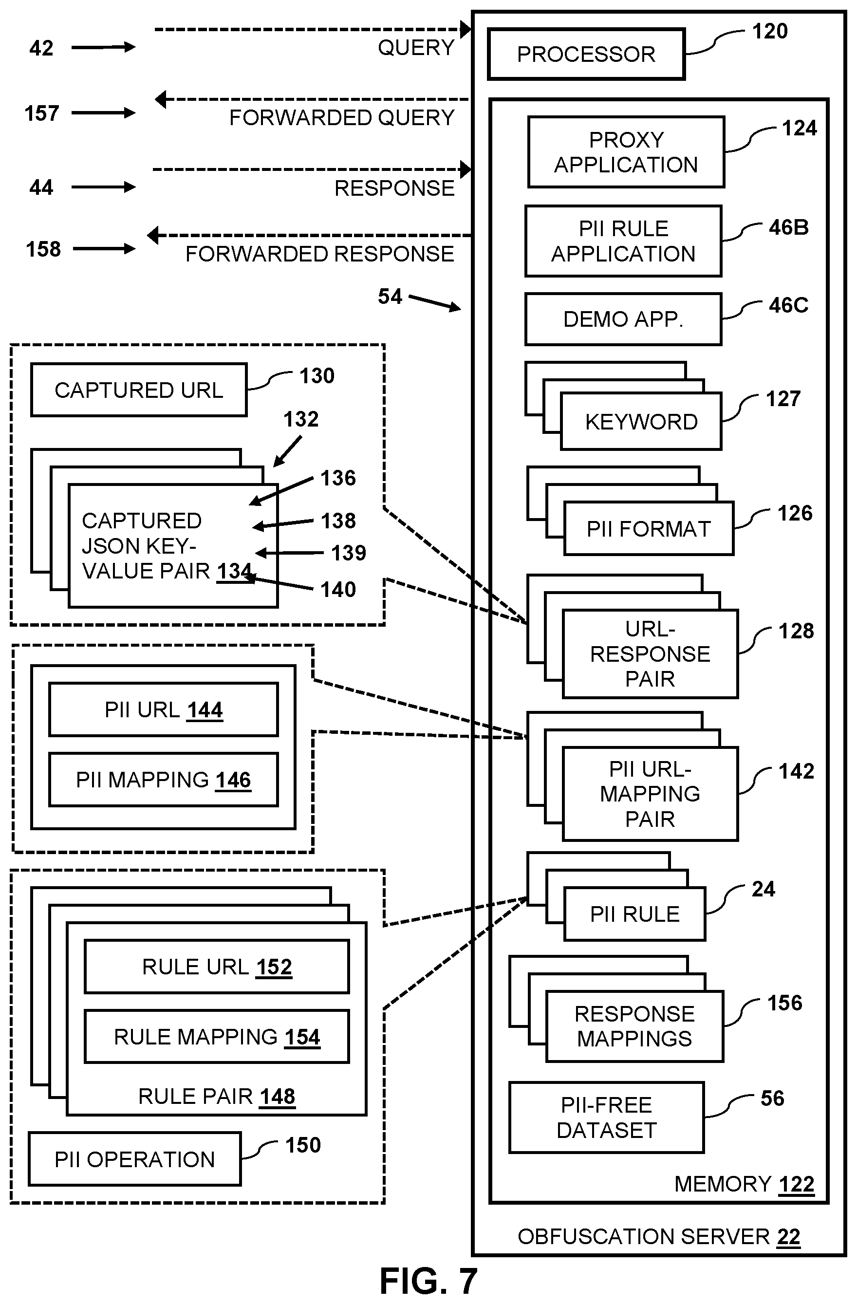 Patent US12619777 Figure 4 – Obfuscation of personally identifiable information