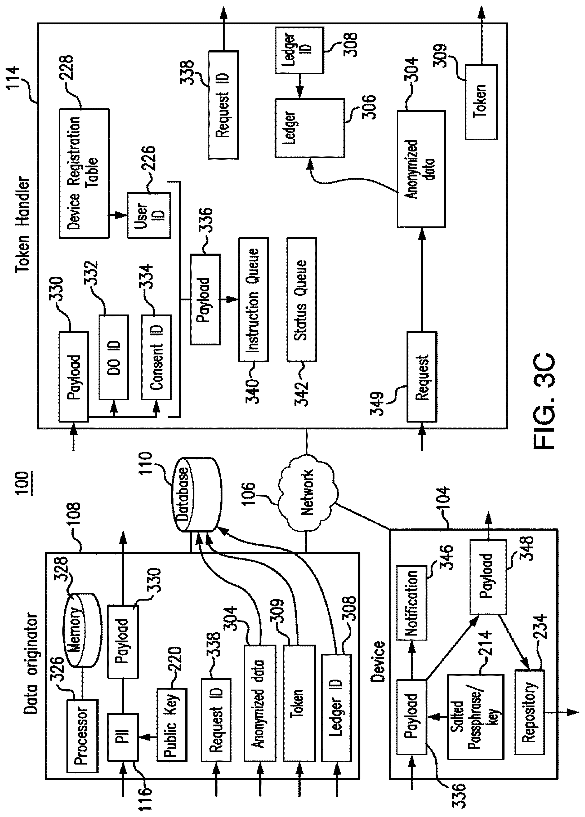 Patent US12619779 Figure 6 – System for improving data security when storing data