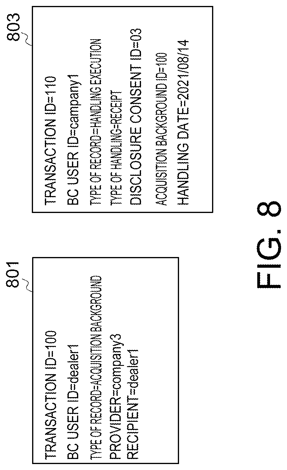 Patent US12619788 Figure 8 – Information processing apparatus, information processing method, and non-transitory computer readable medium