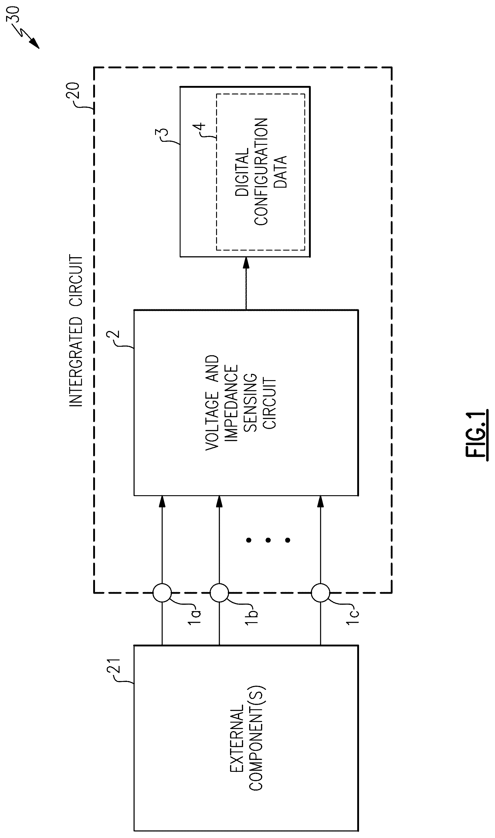 Patent US12619808 — Apparatus and methods for programming multiple parameters per pin of an integrated circuit — Figure 1